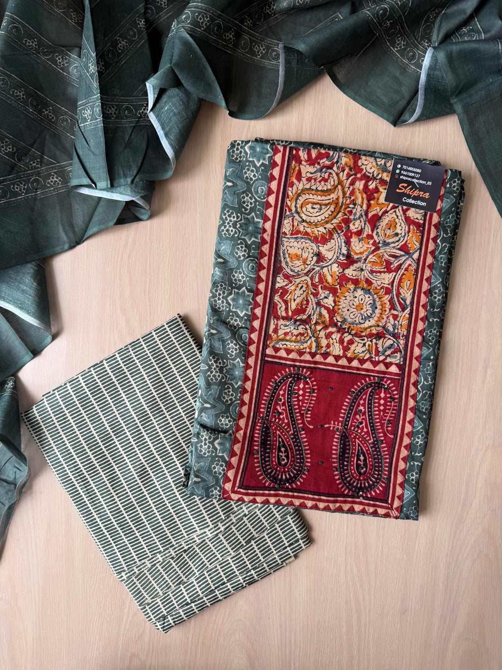 Premium Cotton Unstitched Set