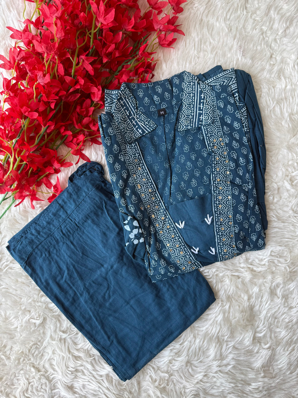 Cotton FLARE Kurti Pant Set