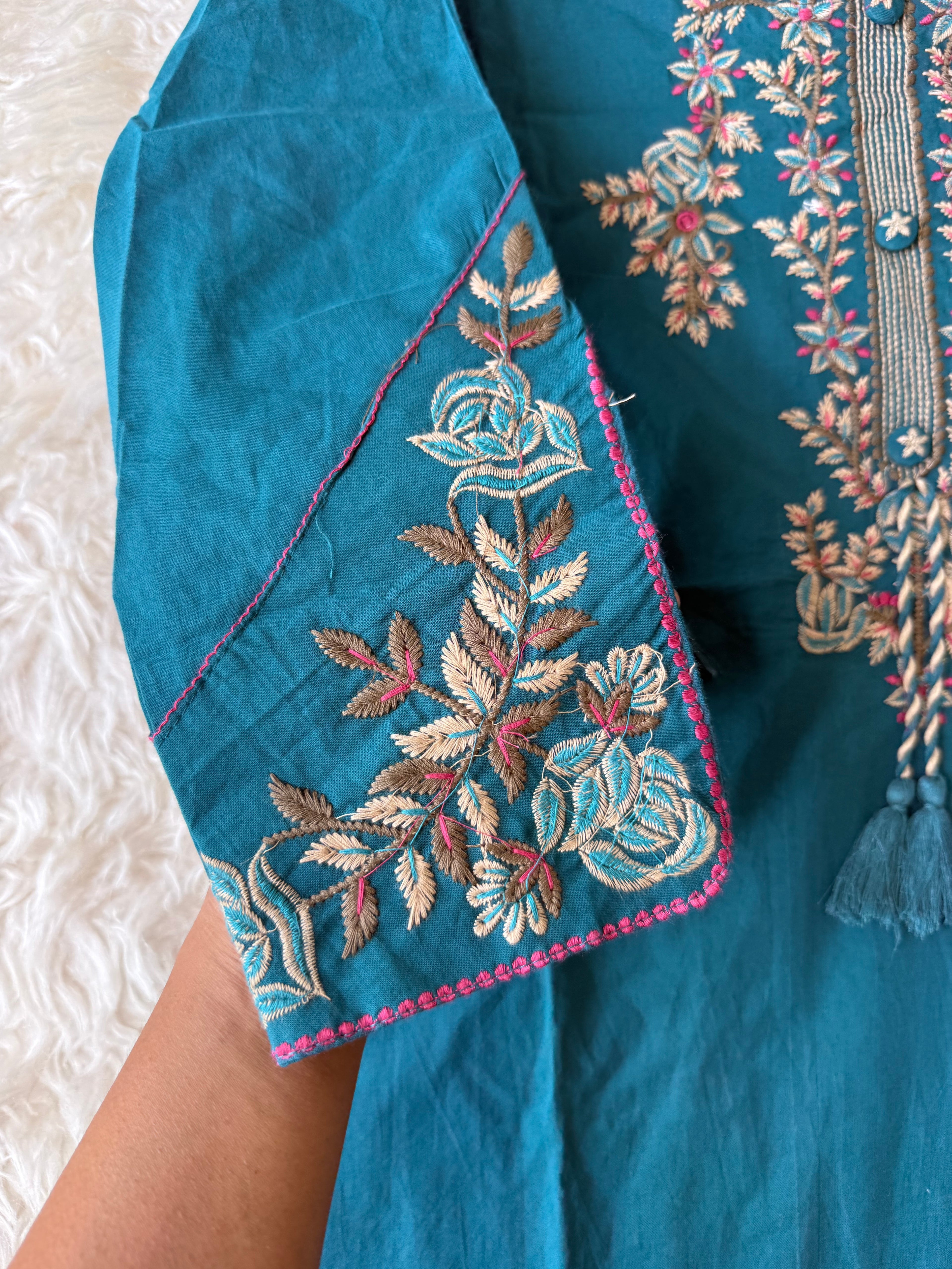 Premium Cotton Kurti Pant Dupatta Set