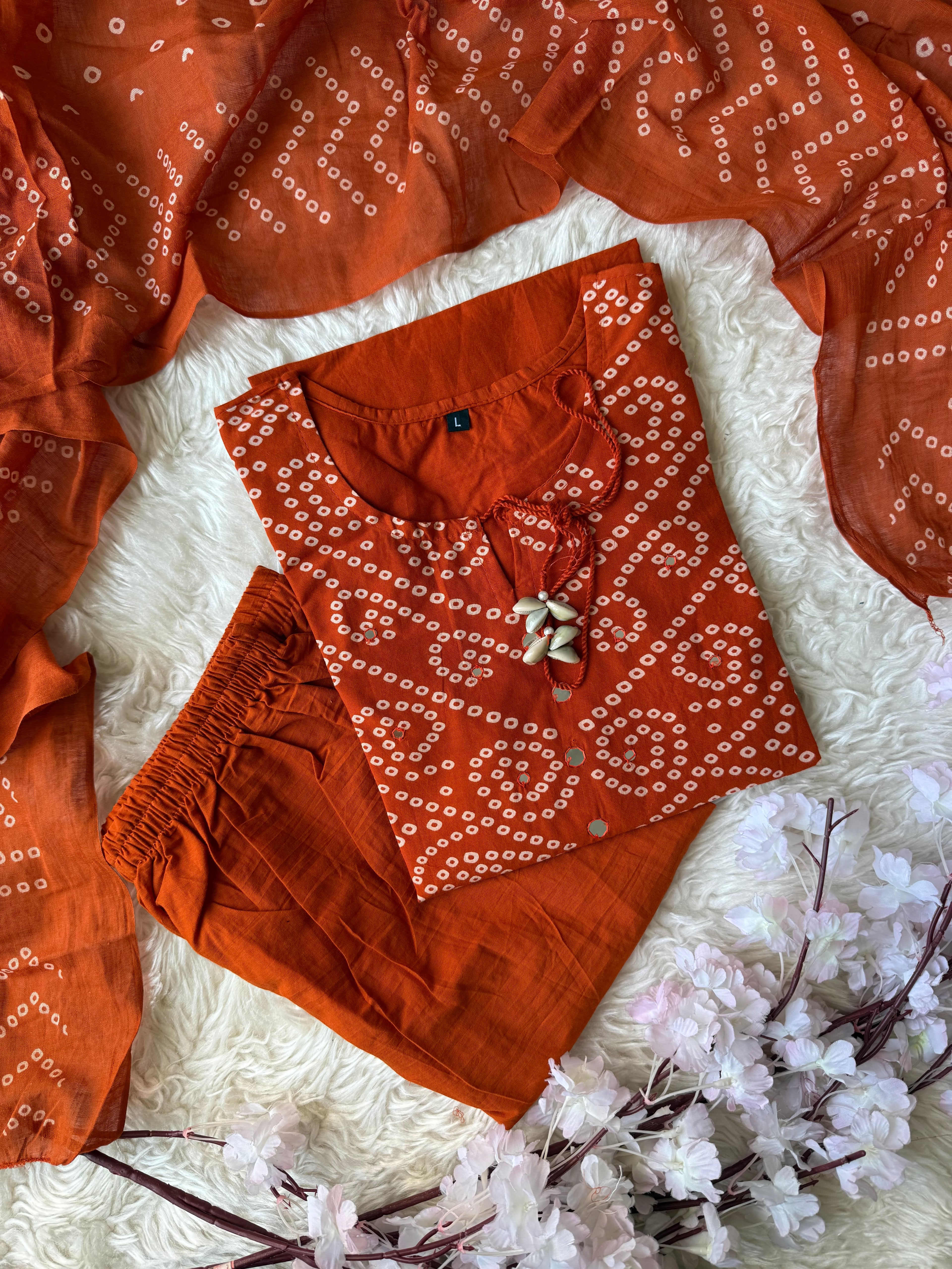 Budget Friendly Kurti Pant Dupatta Set