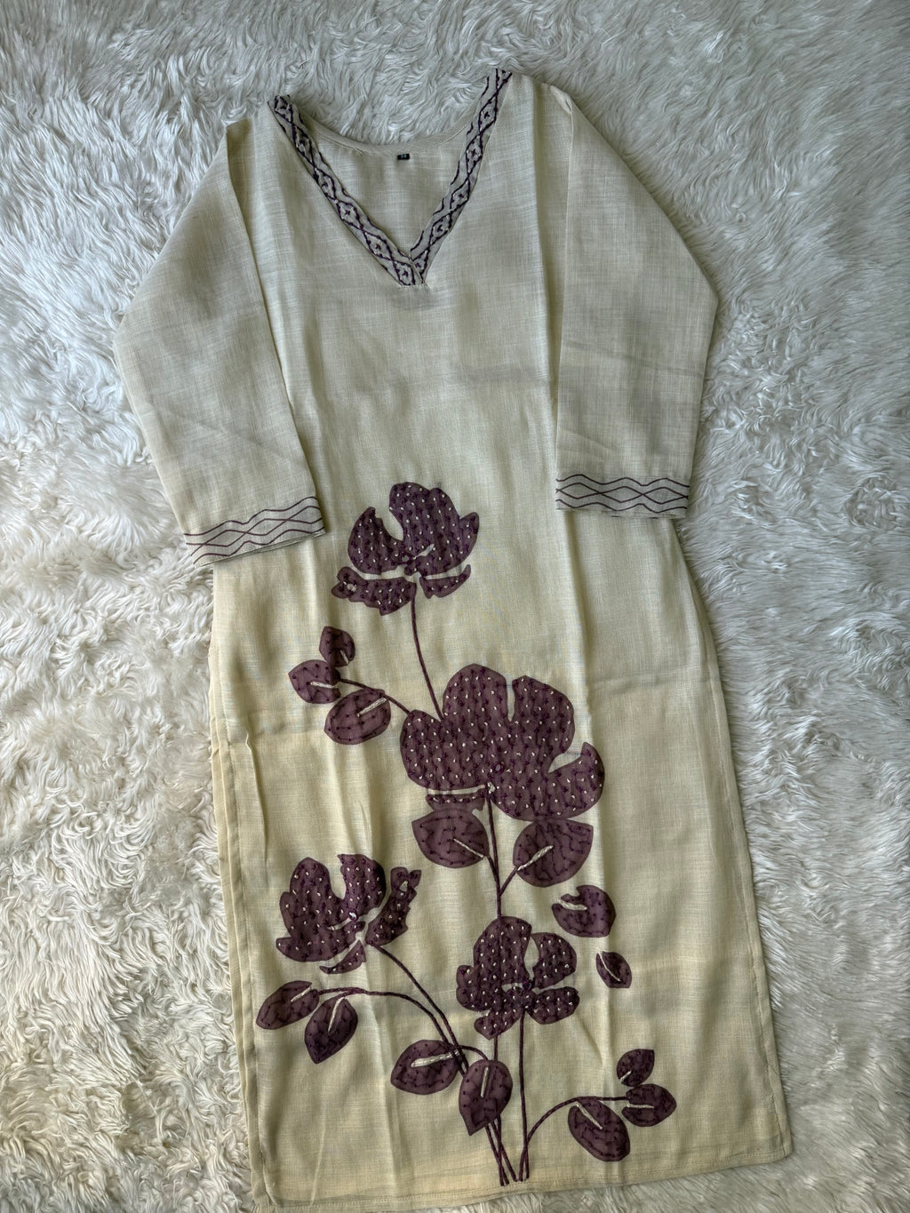 Linen Kurti Pant Dupatta Set