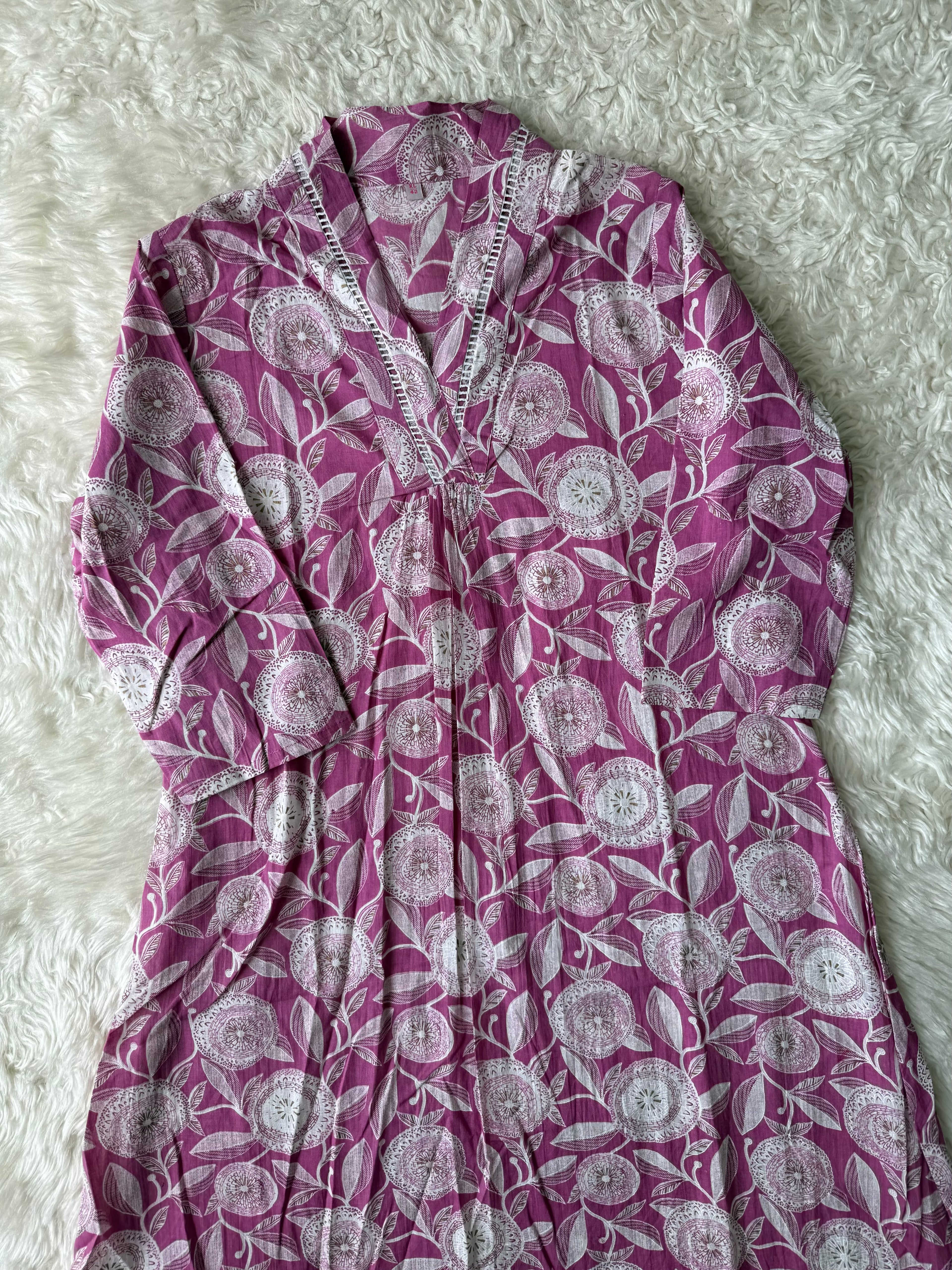 Premium Cotton Kurti Pant Set