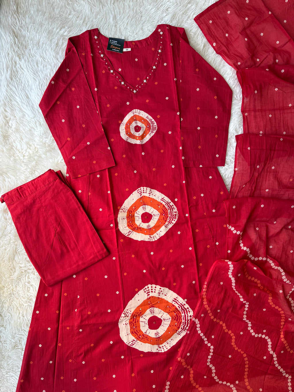 Premium Cotton Kurti Pant Dupatta Set