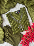 Premium Cotton Lehariya Set