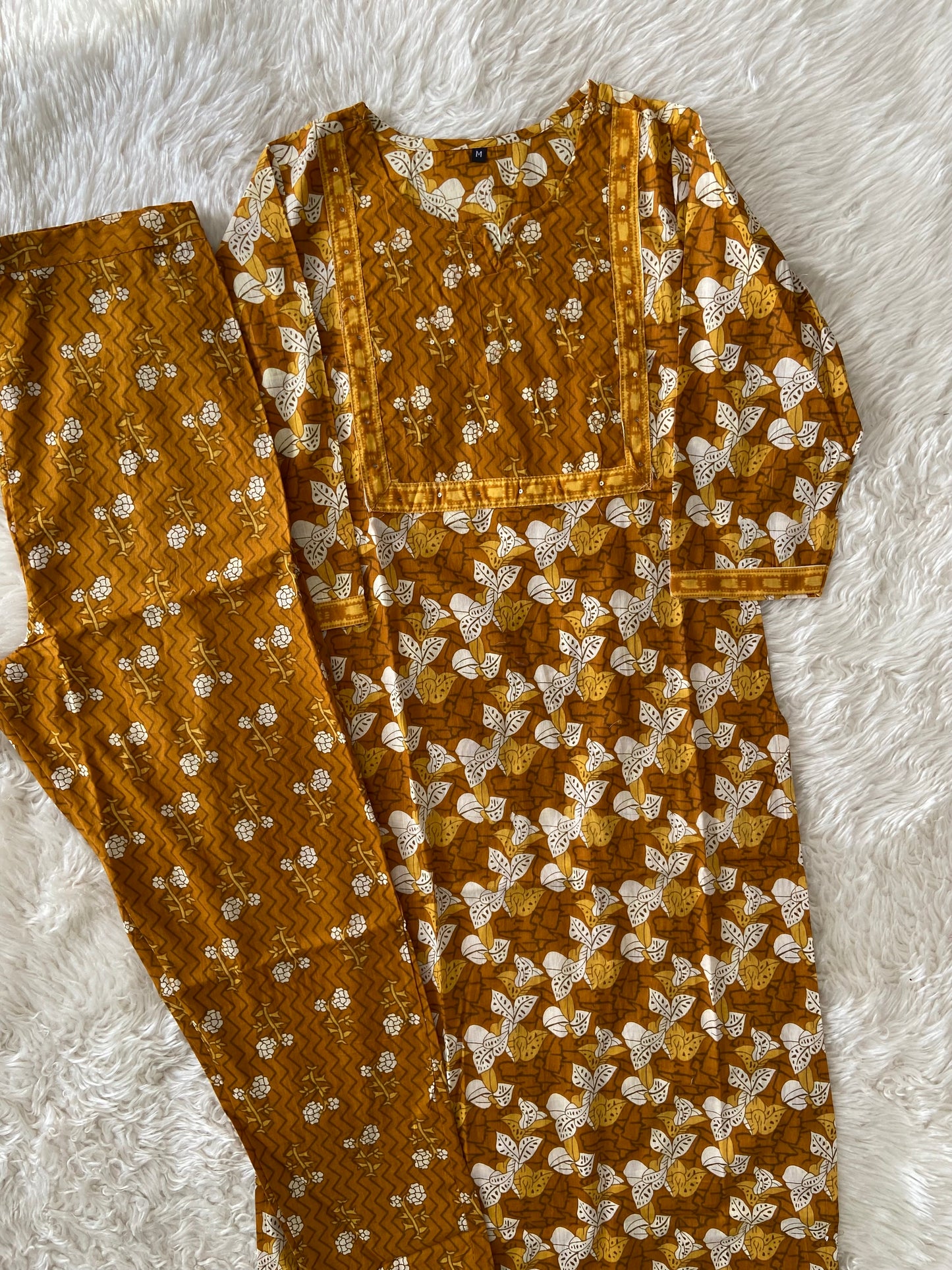 Cotton Kurti Pant Set