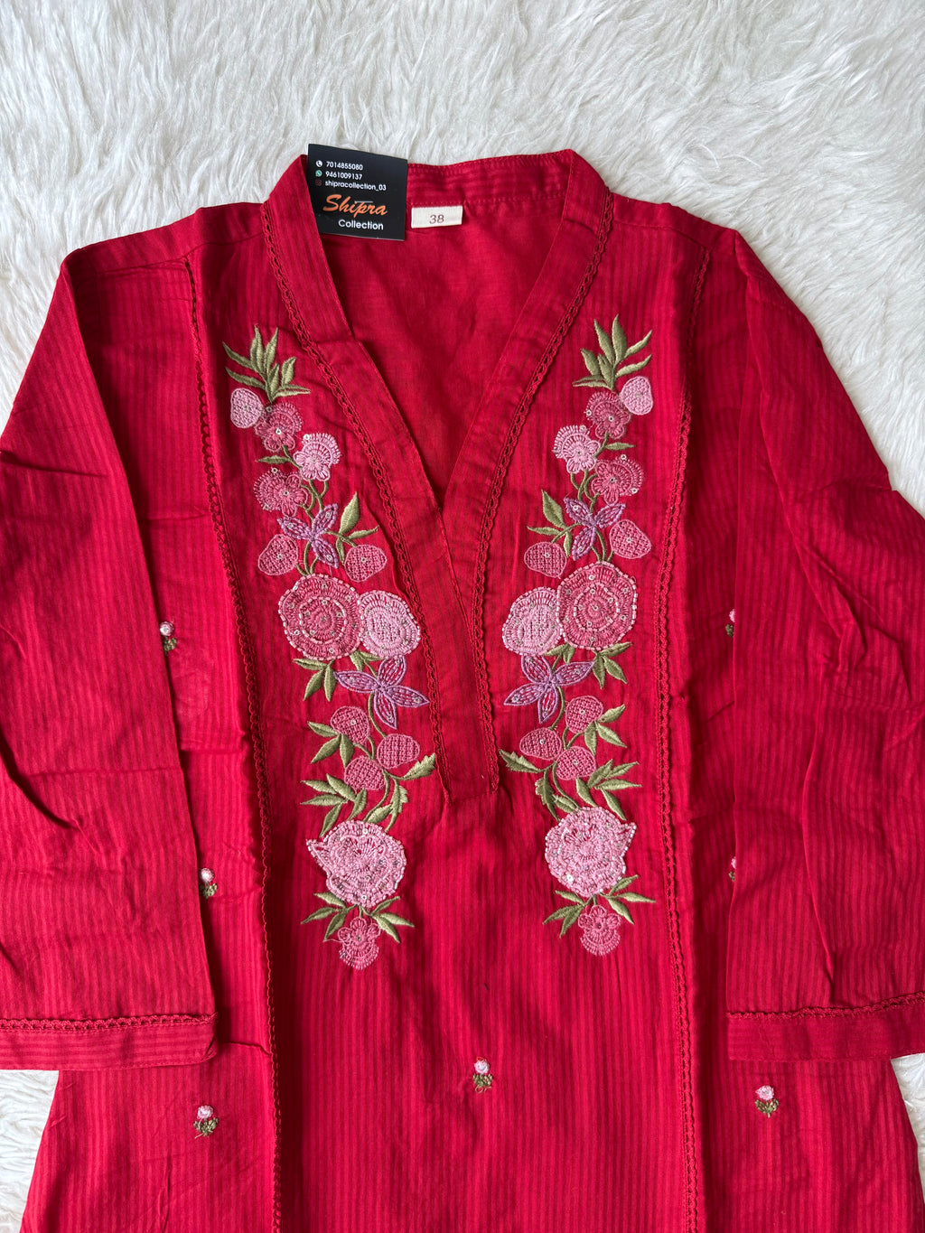 Premium Cotton Kurti Pant Dupatta Set