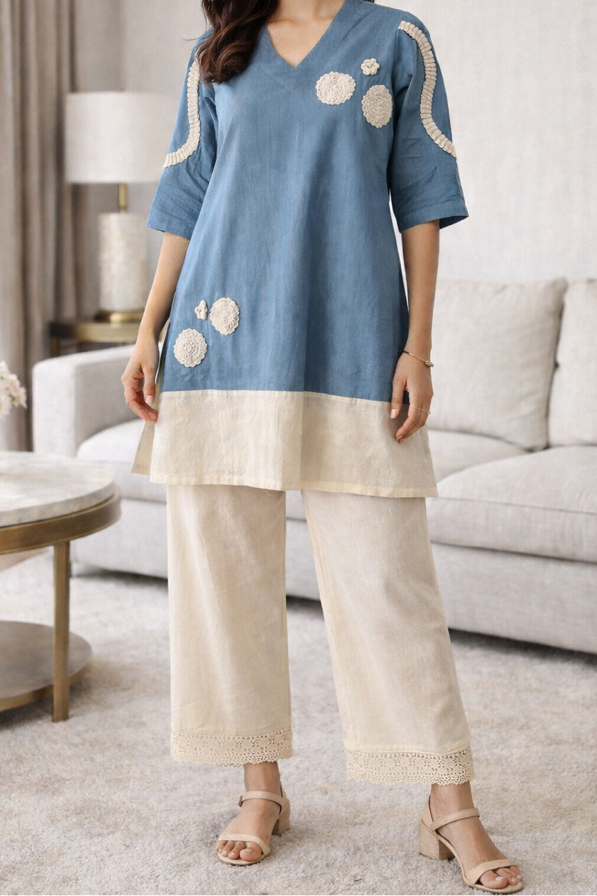 Soft Khadi Cotton Co-ord Set