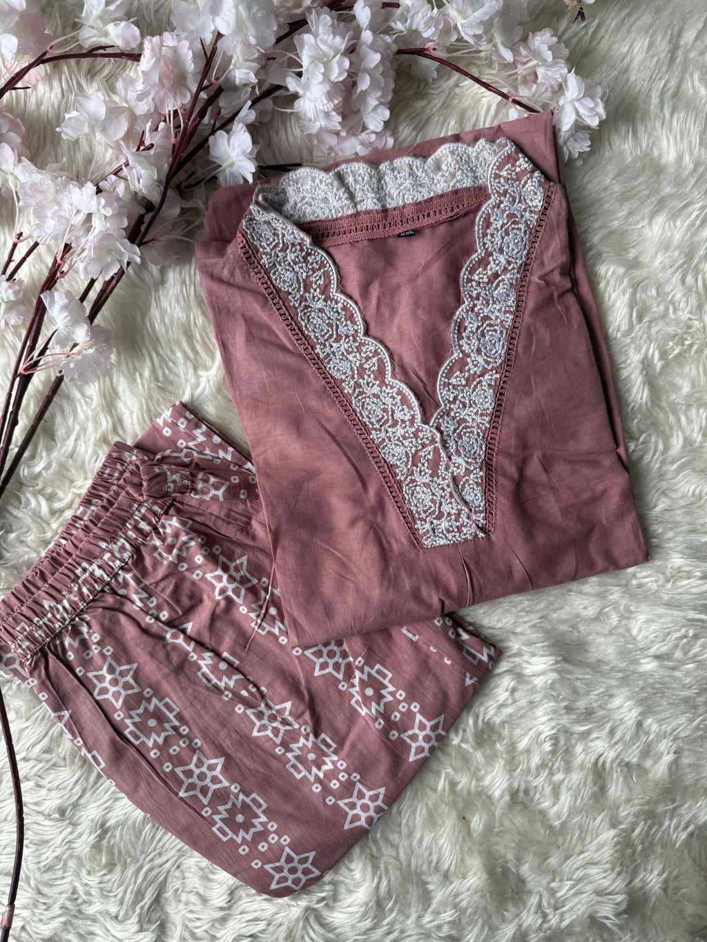 Cotton Kurti Pant Set