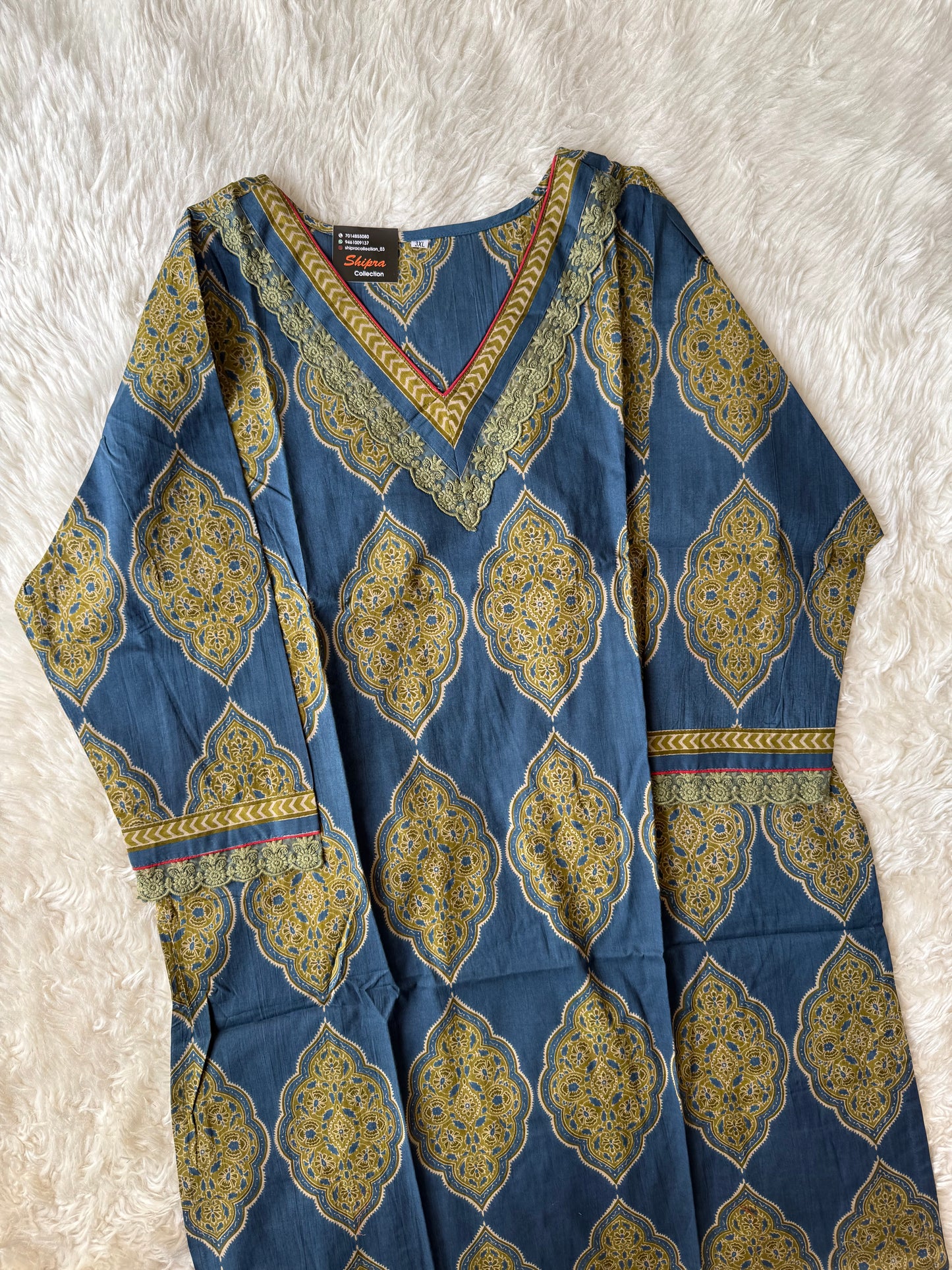 Premium Cotton Kurti Pant Dupatta Set