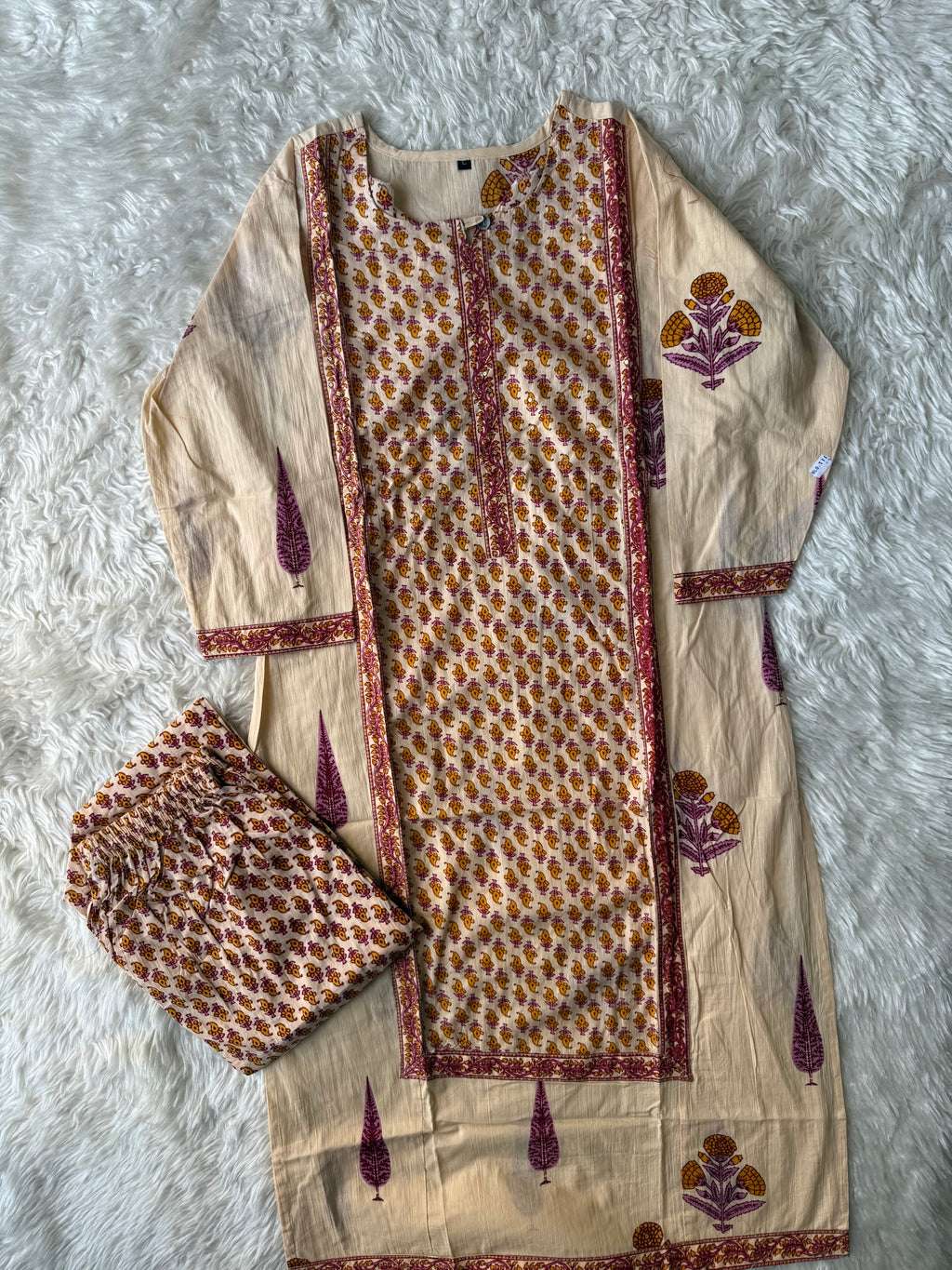 Cotton Kurti Pant Set