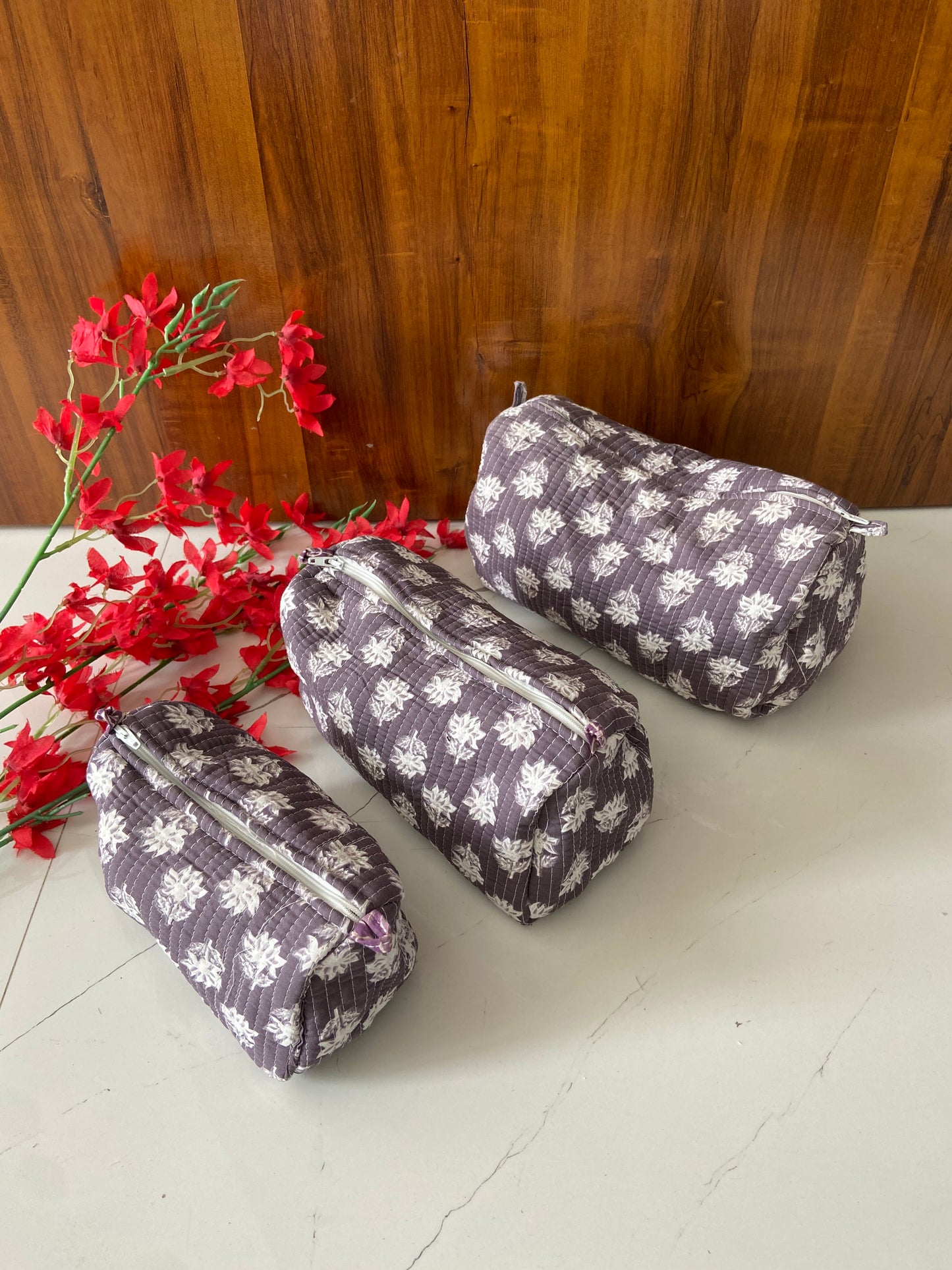 Cute 🌱 🌸 Utility Pouch (Set Of 3)