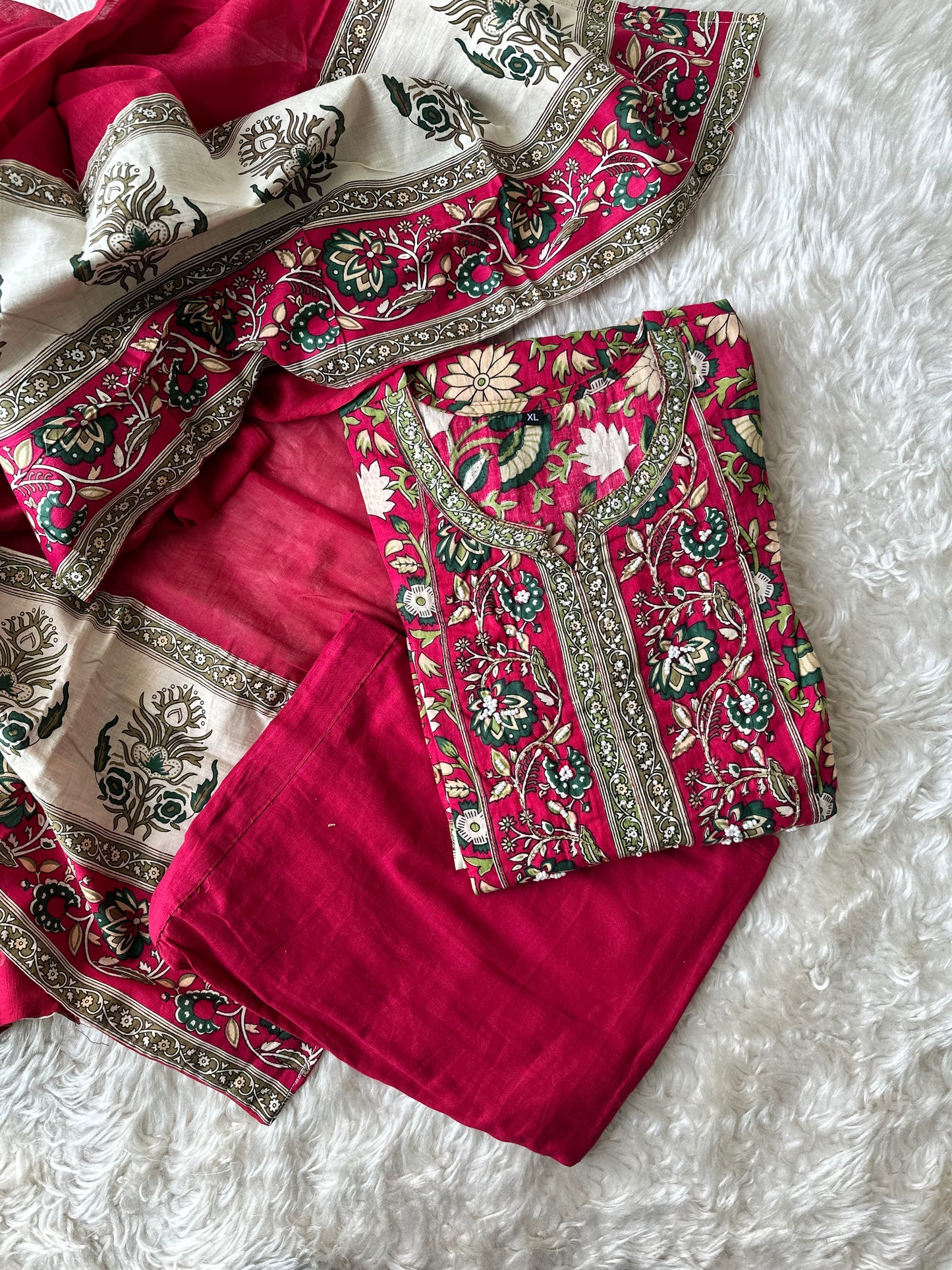 Budget Friendly FLARE Kurti Pant Dupatta Set