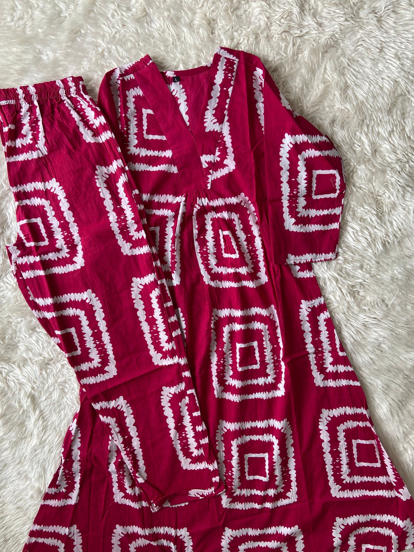 Cotton Kurti Pant Set