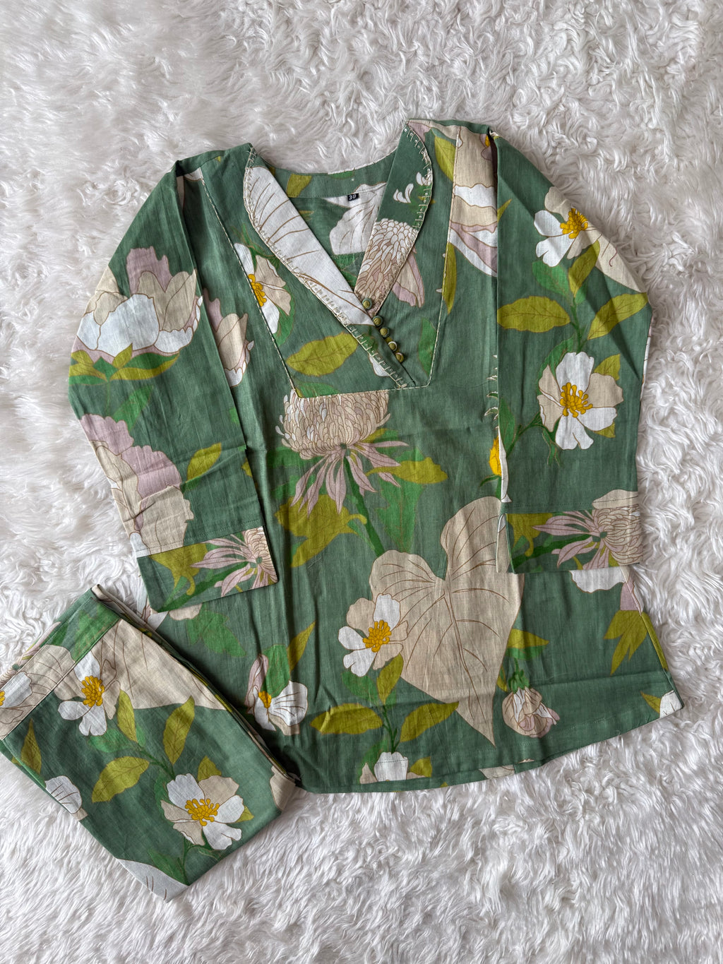 Soft Khadi Cotton Co-ord Set