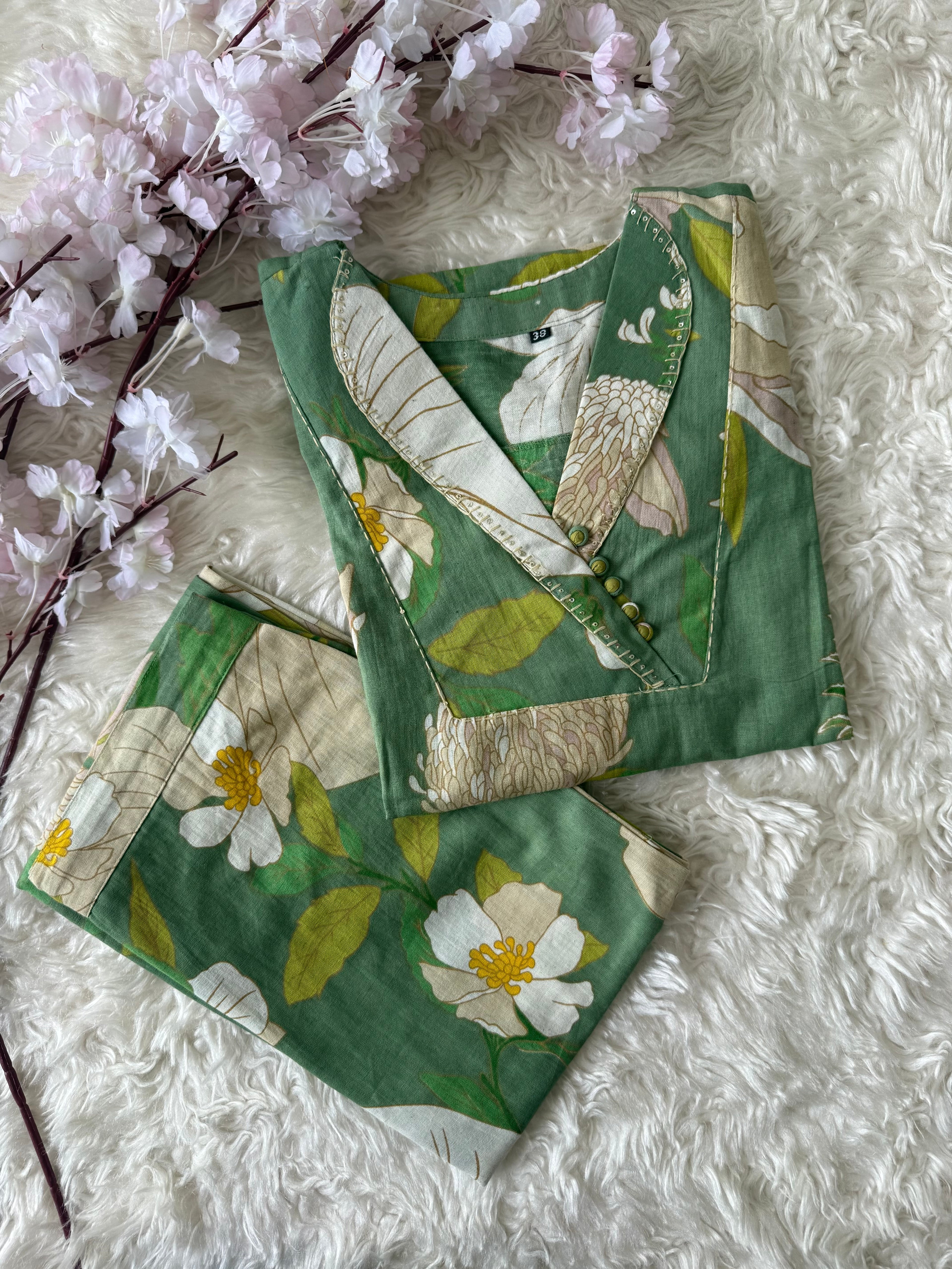 Soft Khadi Cotton Co-ord Set