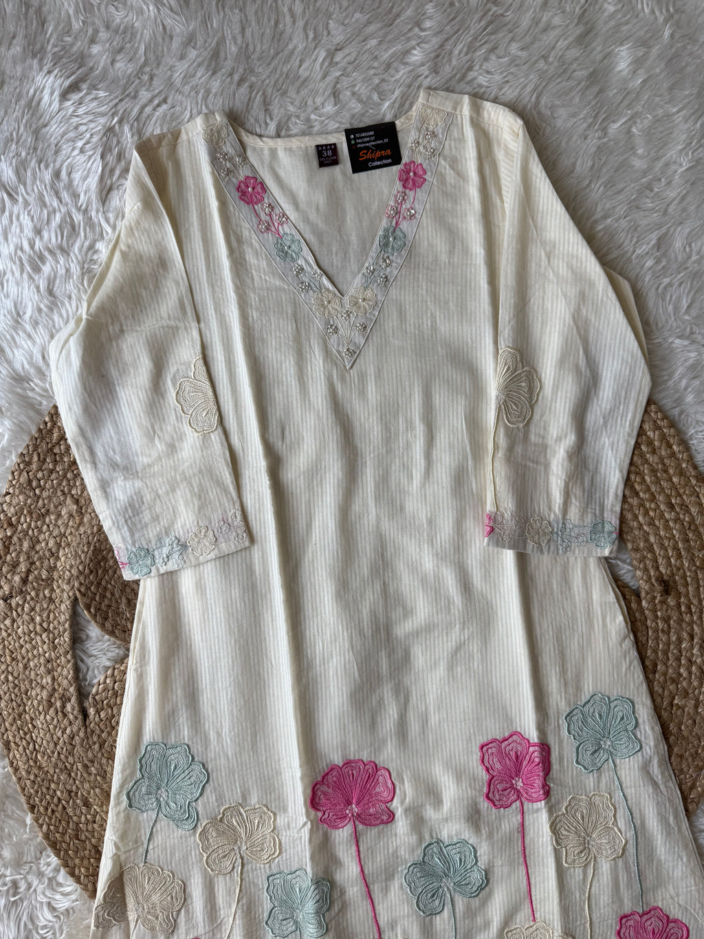 Mul Cotton Kurti Pant Dupatta Set