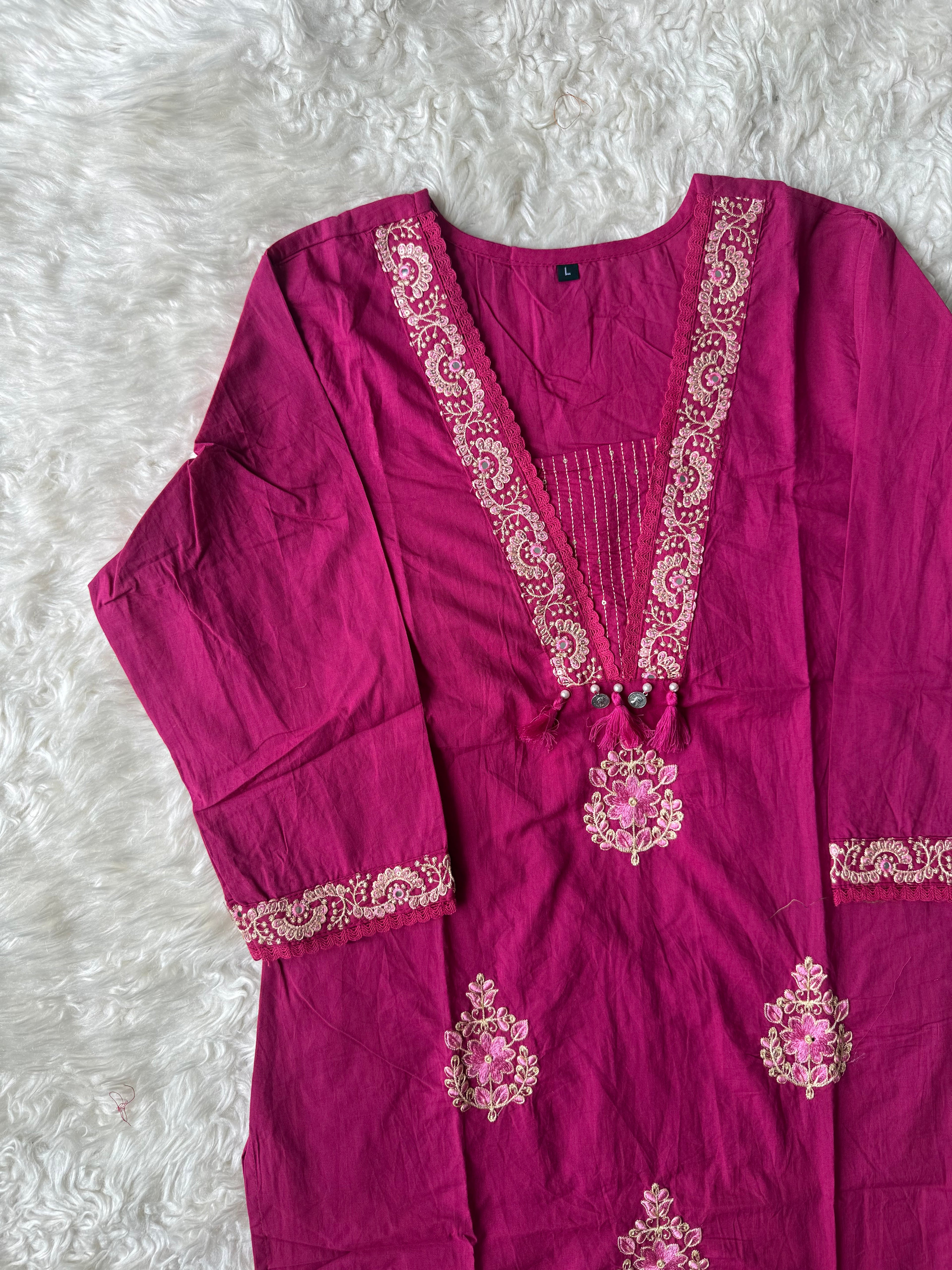 Cotton Kurti Pant Set