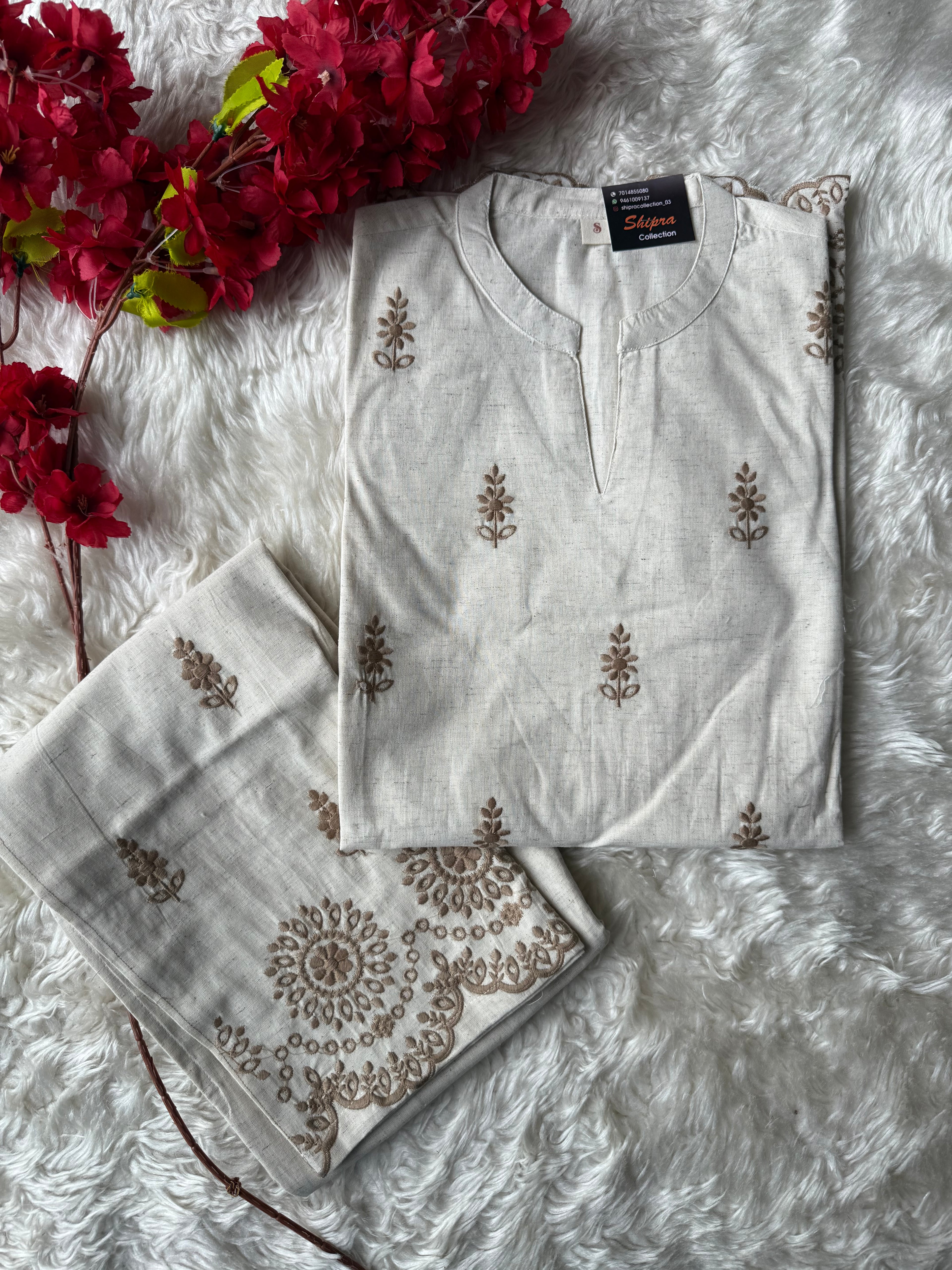 Soft Khadi Cotton Co-ord Set
