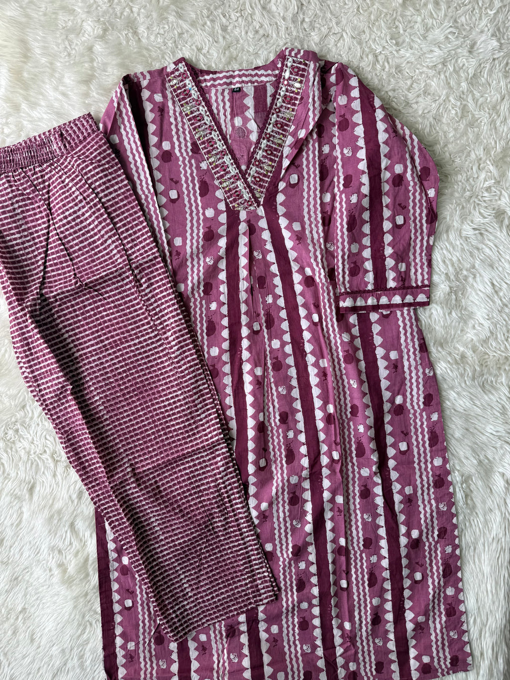 Premium Cotton Kurti Pant Set