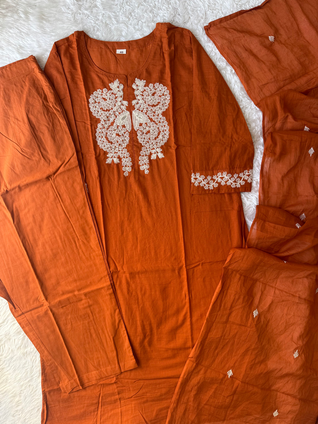 Premium Cotton Kurti Pant Dupatta Set