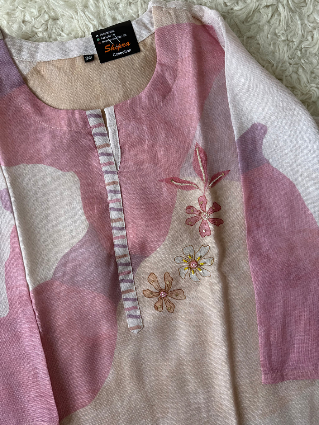 Linen Kurti Pant Dupatta Set