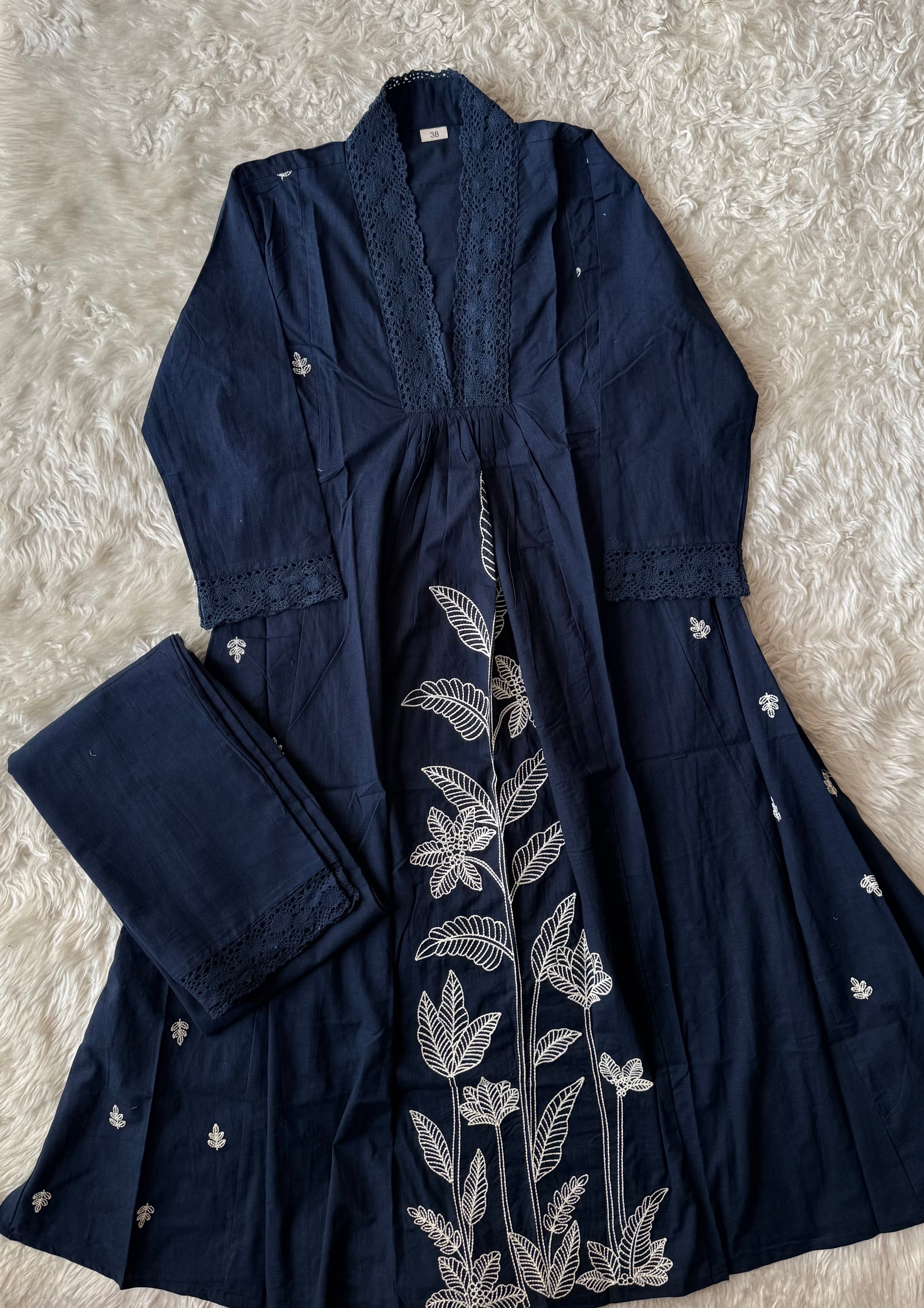 Khadi Cotton Kurti Pant Set