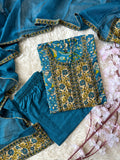 Budget Friendly FLARE Kurti Pant Dupatta Set