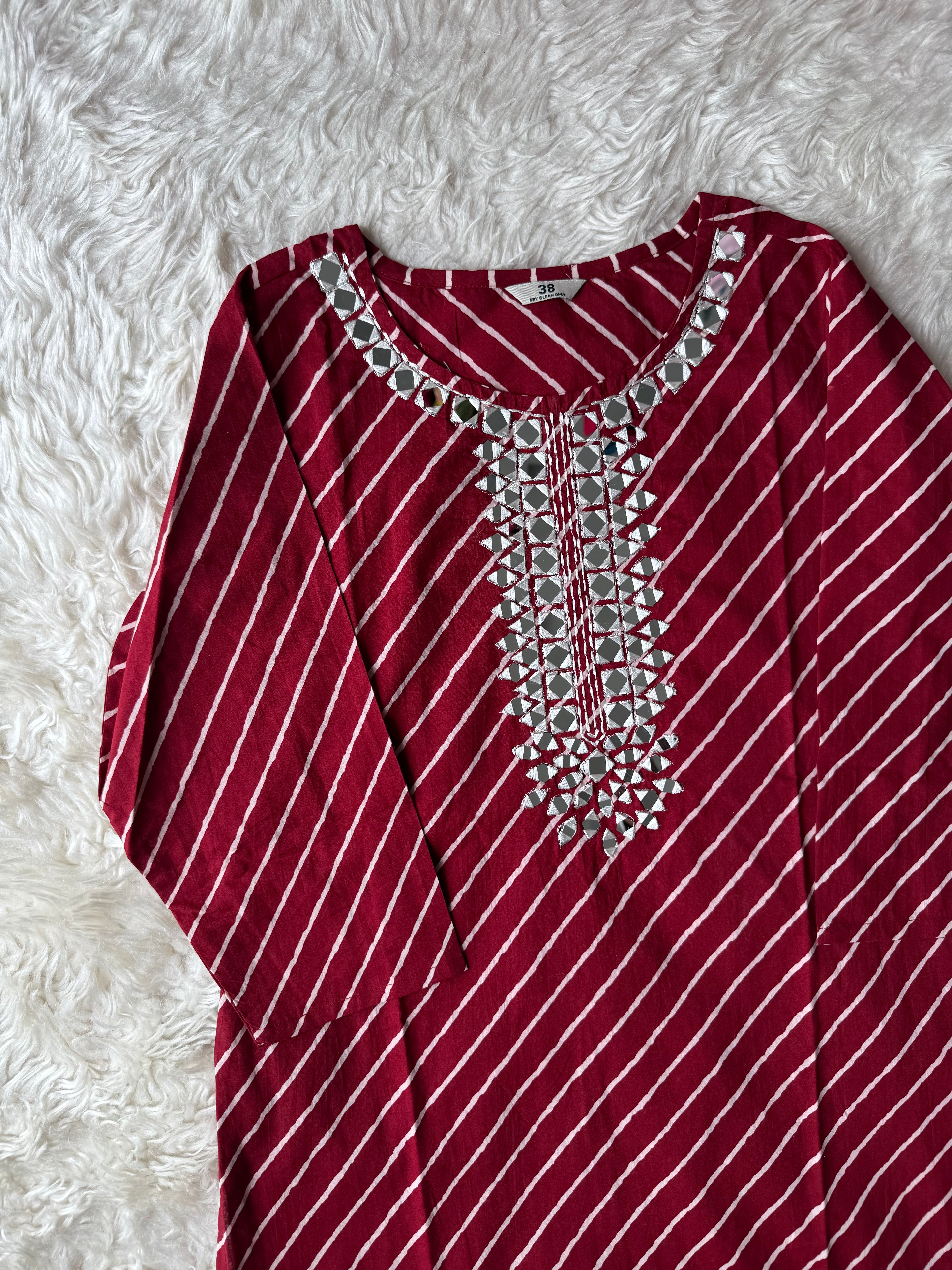 Premium Cotton Lehariya Set