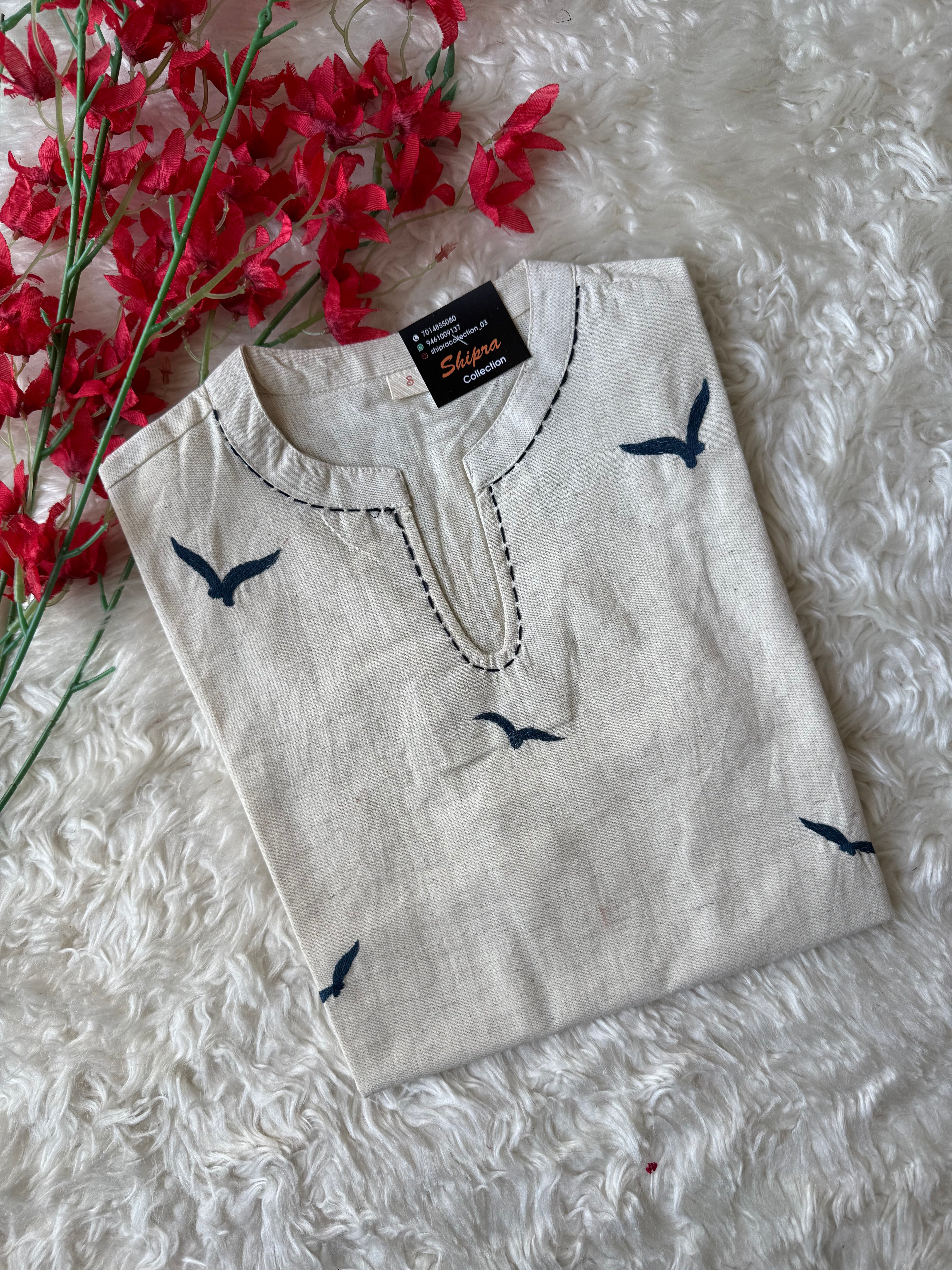 Khadi Cotton Short Kurti