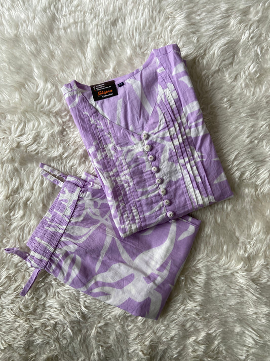 Premium Cotton Kurti Pant Set