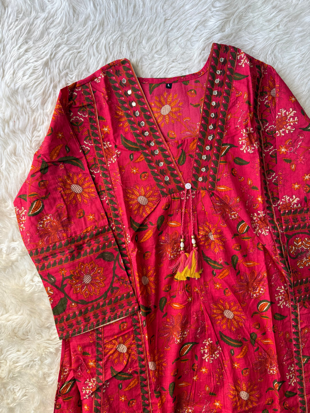 Cotton FLARE Kurti Pant Set