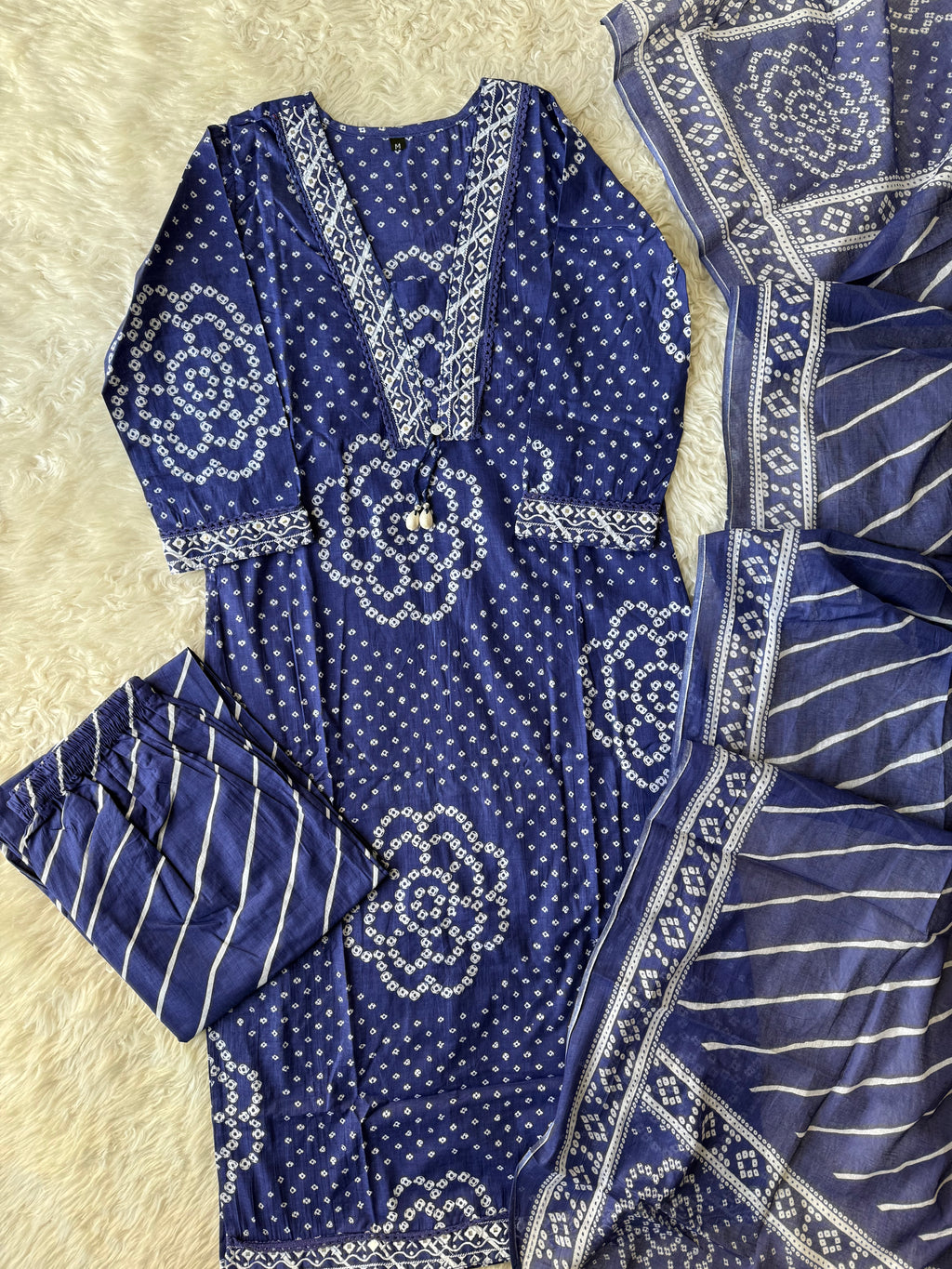 Budget Friendly Kurti Pant Dupatta Set