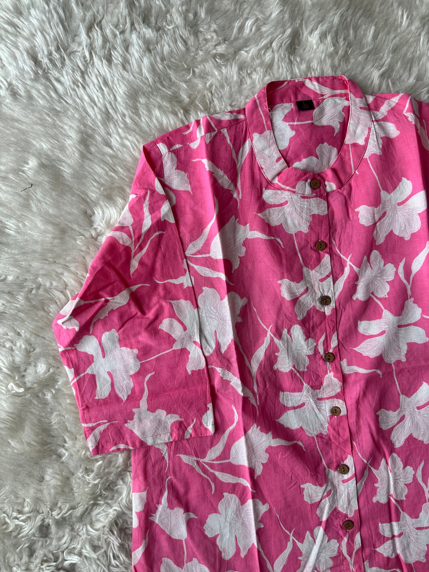 Pure Cotton Short Kurti (feeding friendly)