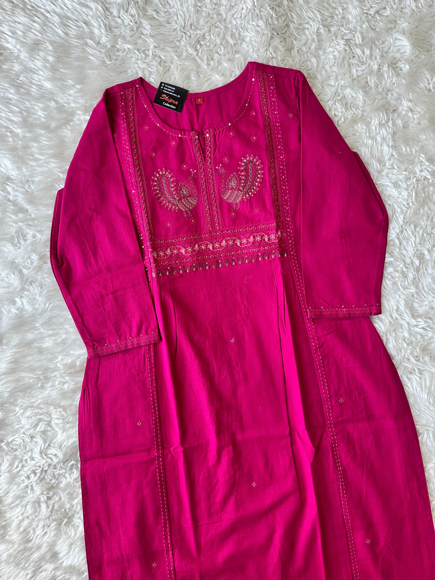 Heavy Quality Flex Cotton Kurti Pant Set