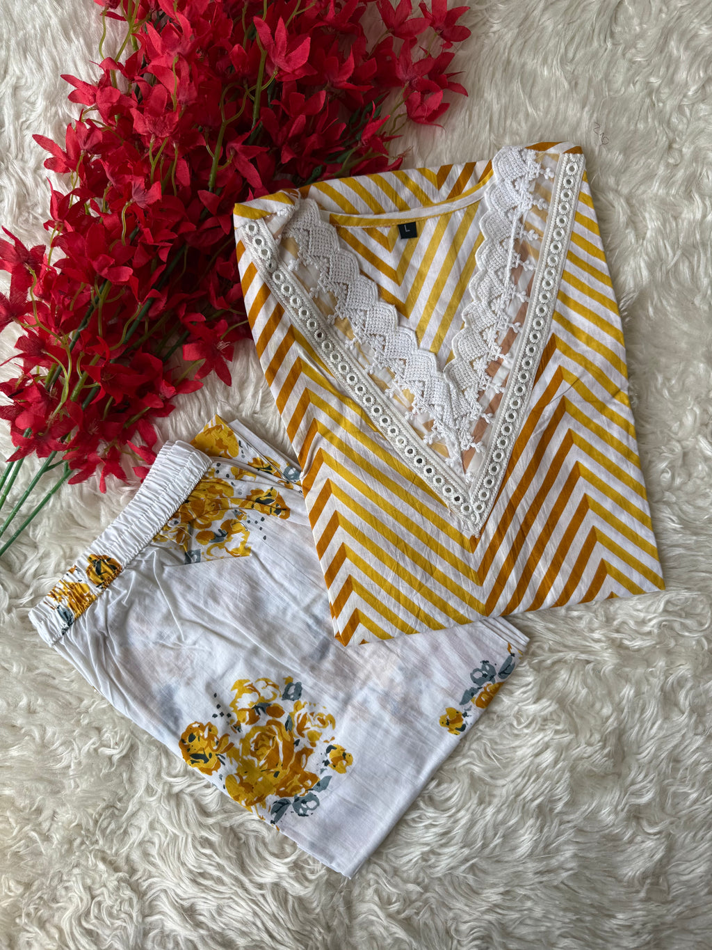 Cotton Kurti Pant Set