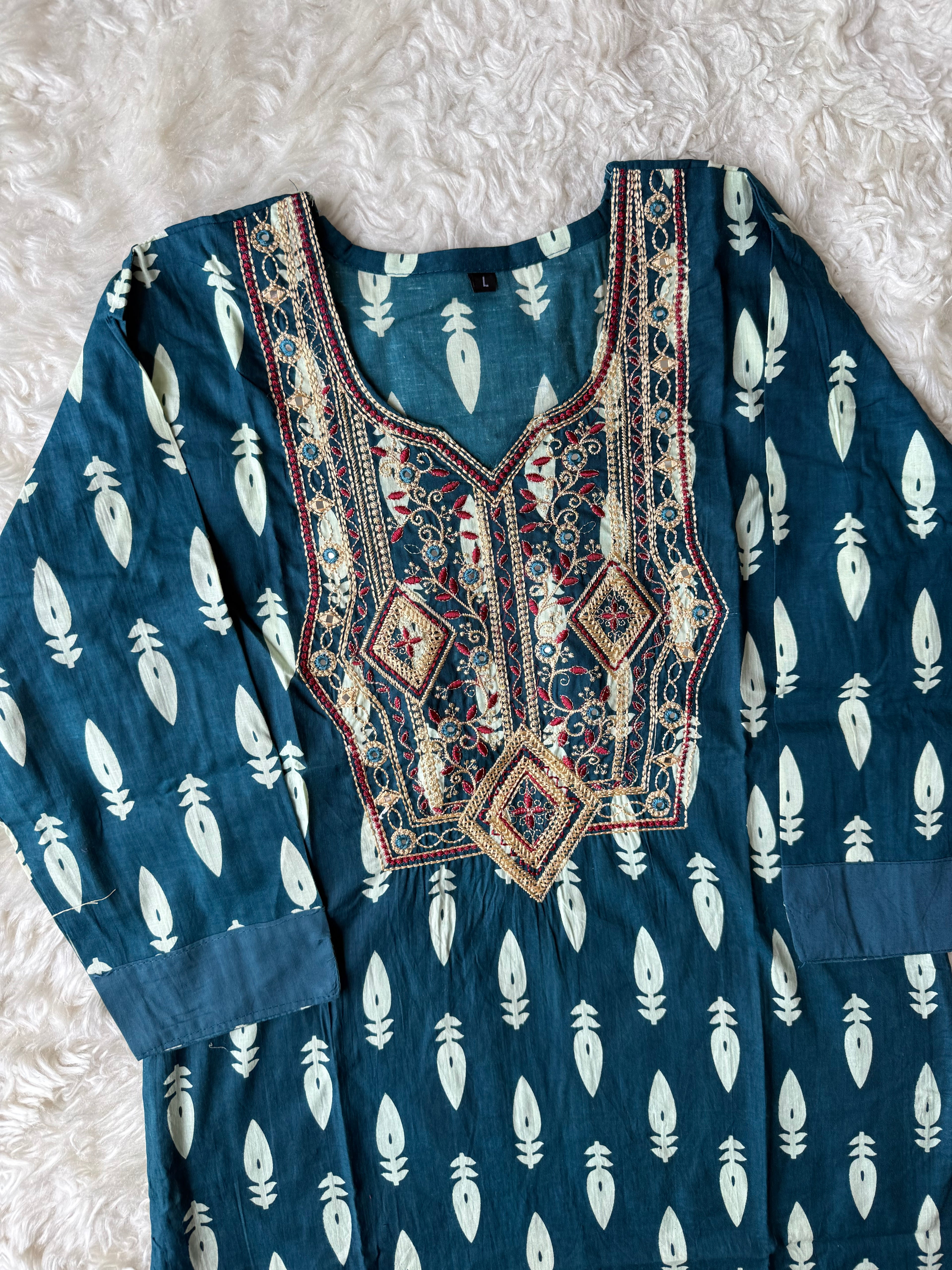 Cotton Kurti Pant Set