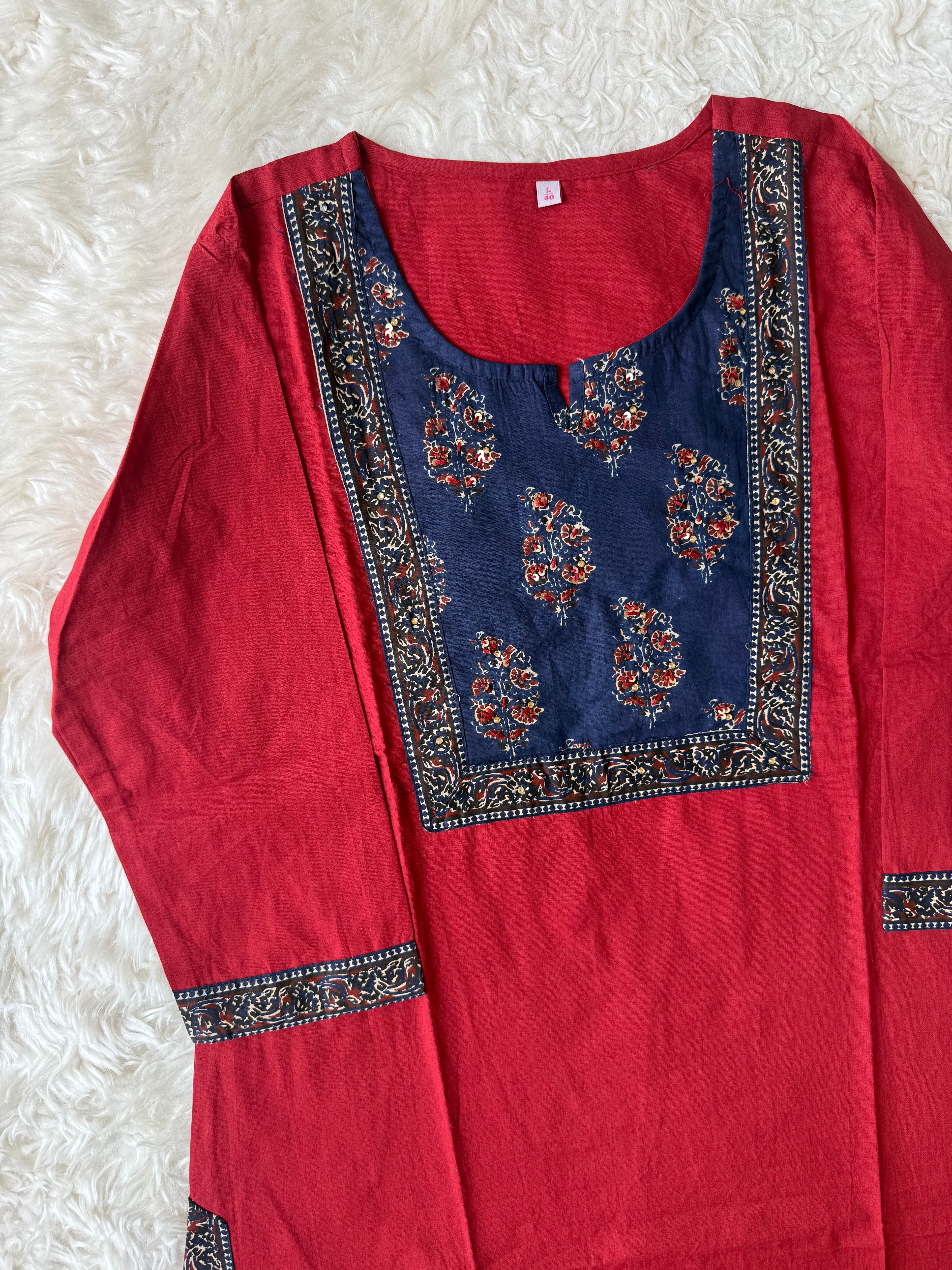Premium Cotton Kurti Pant Dupatta Set