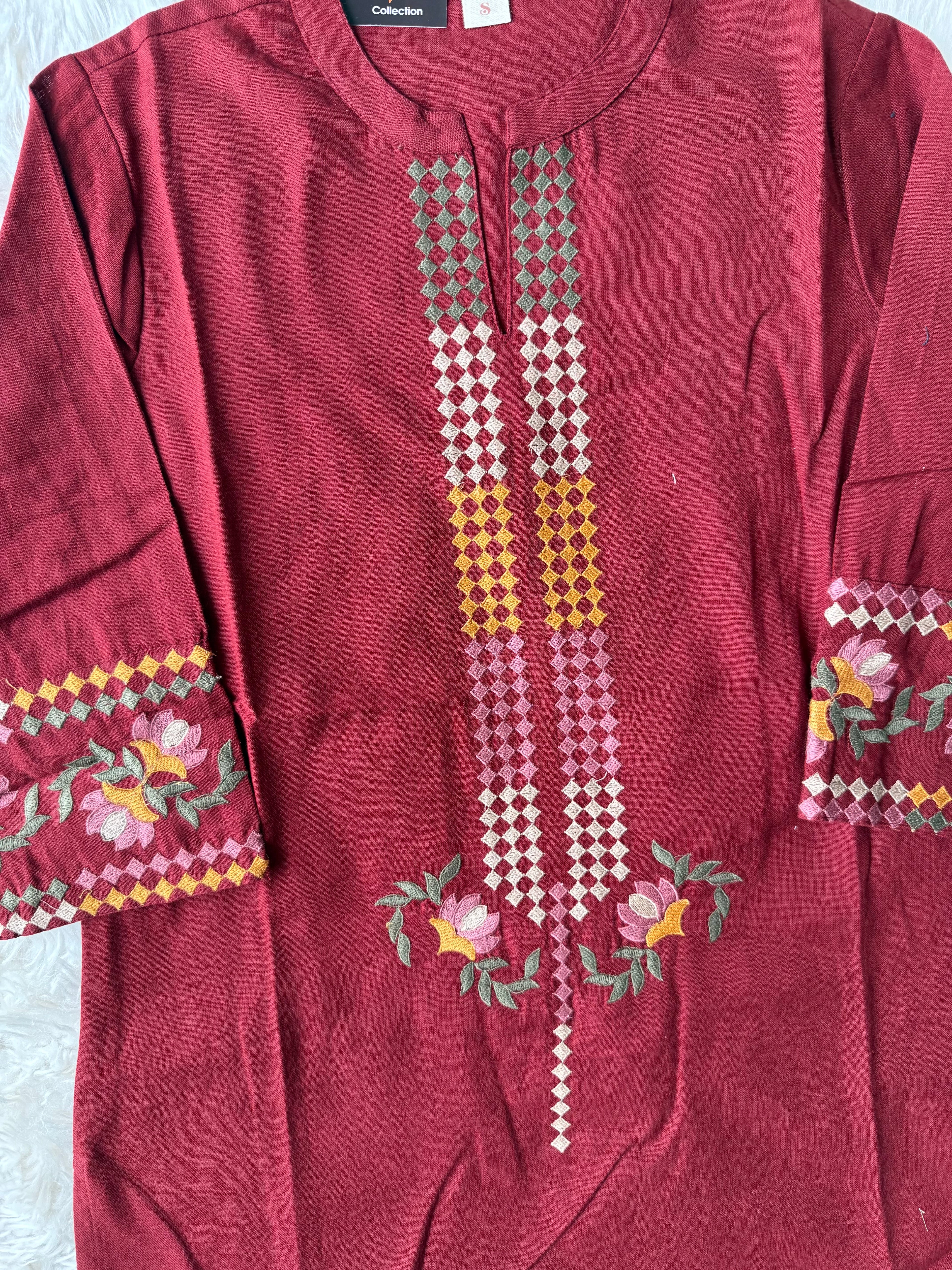 Khadi Cotton Short Kurti