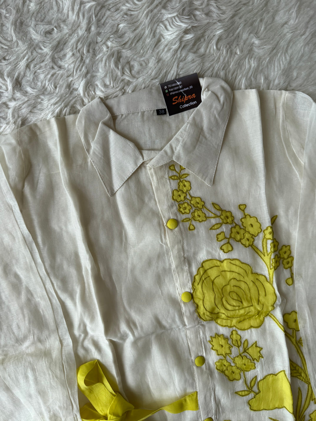 Mul Chanderi Thread work Co-ord Set