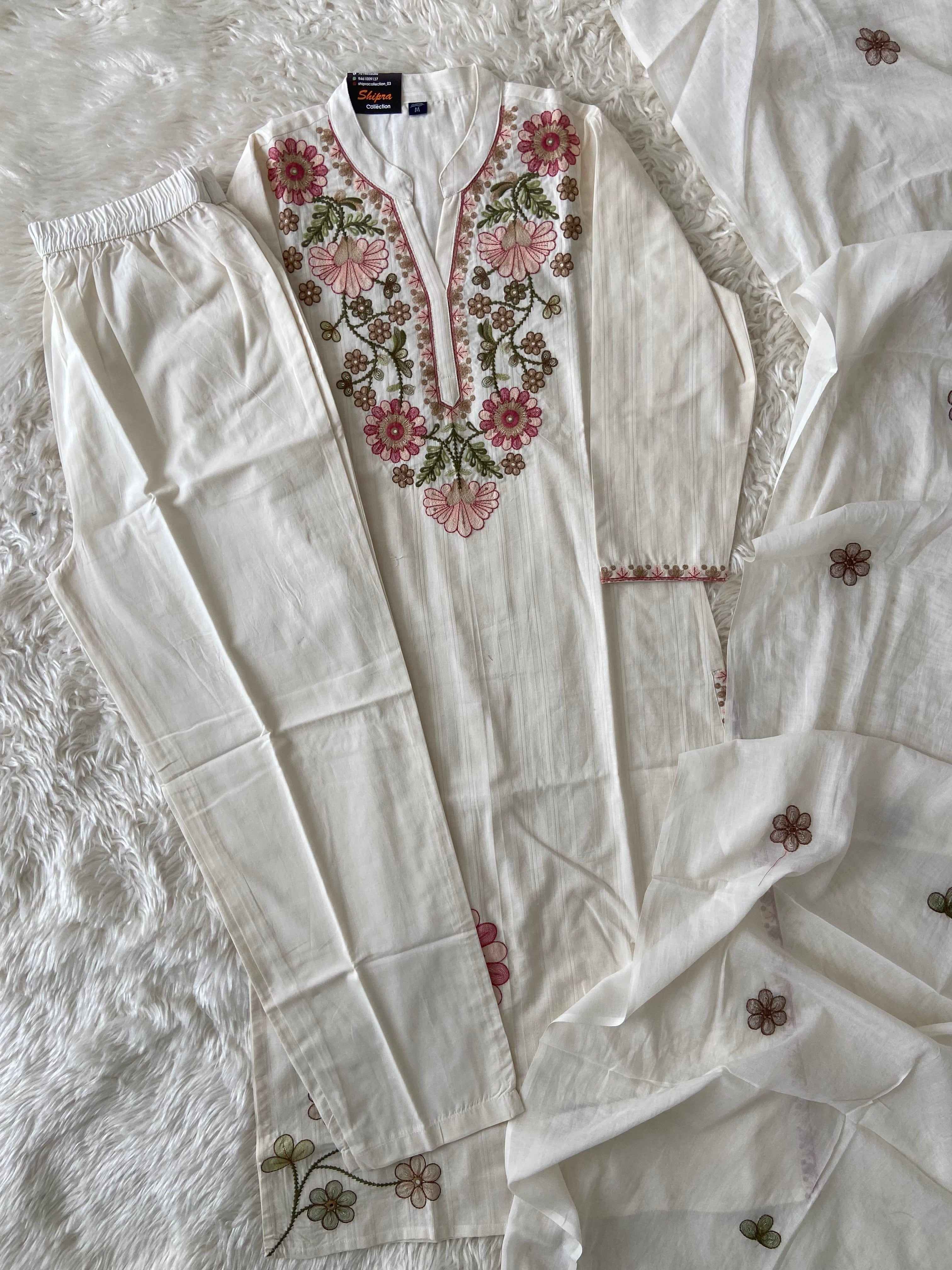 Premium Mul Cotton Thread Work Collection