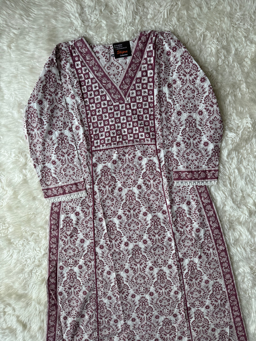 Premium Cotton Aline Kurti Pant Dupatta Set