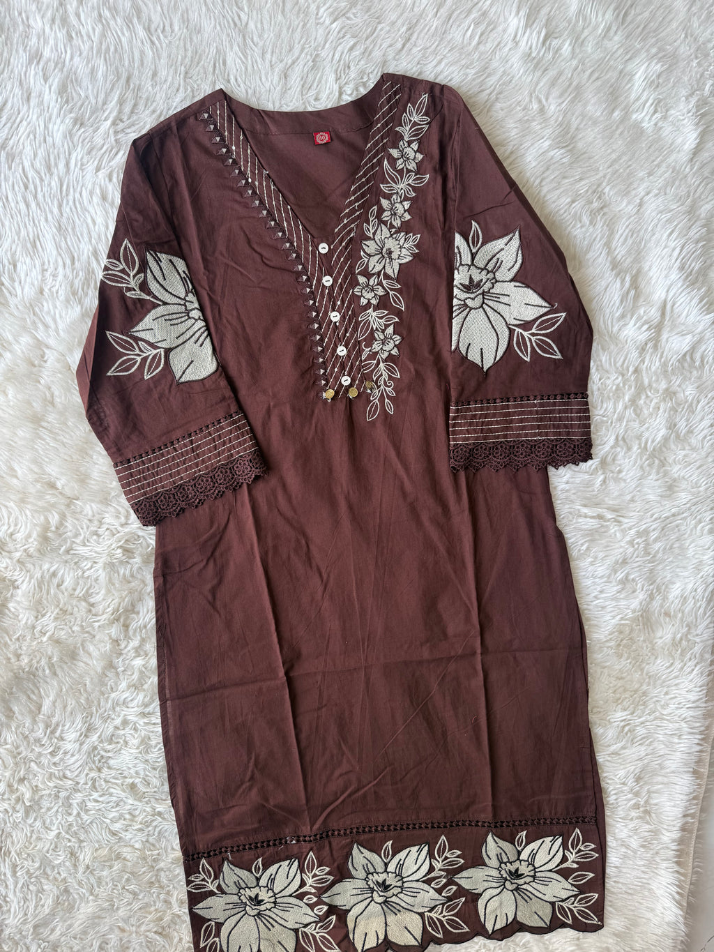 Pure Cotton Kurti Pant Dupatta Set