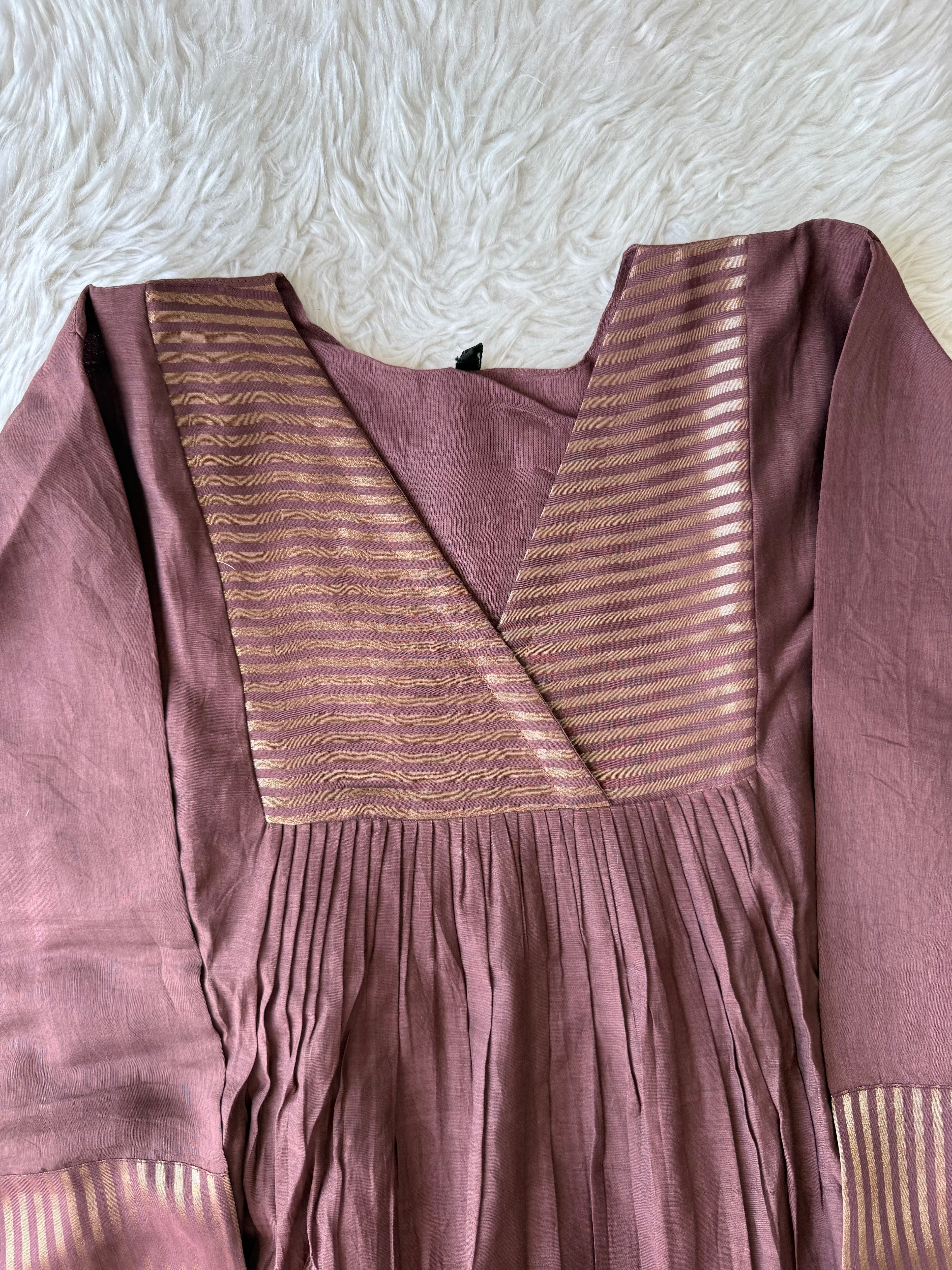 Mul Chanderi Kurti Pant Dupatta Set