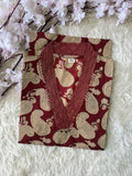 V-Neck Lace Details Kurti