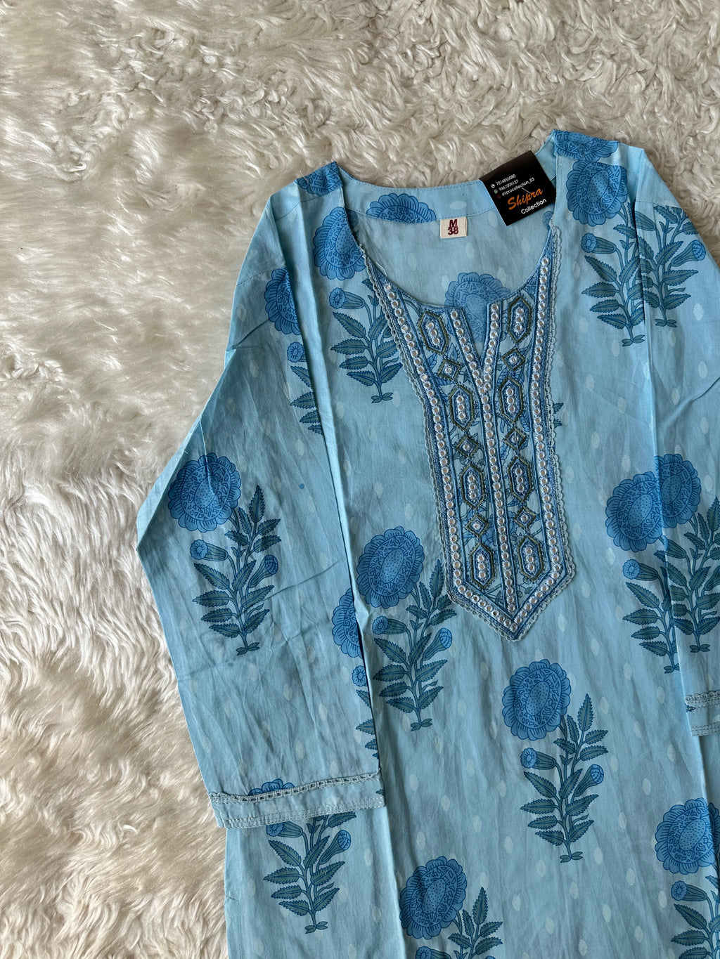 Premium Cotton Kurti Pant Dupatta Set