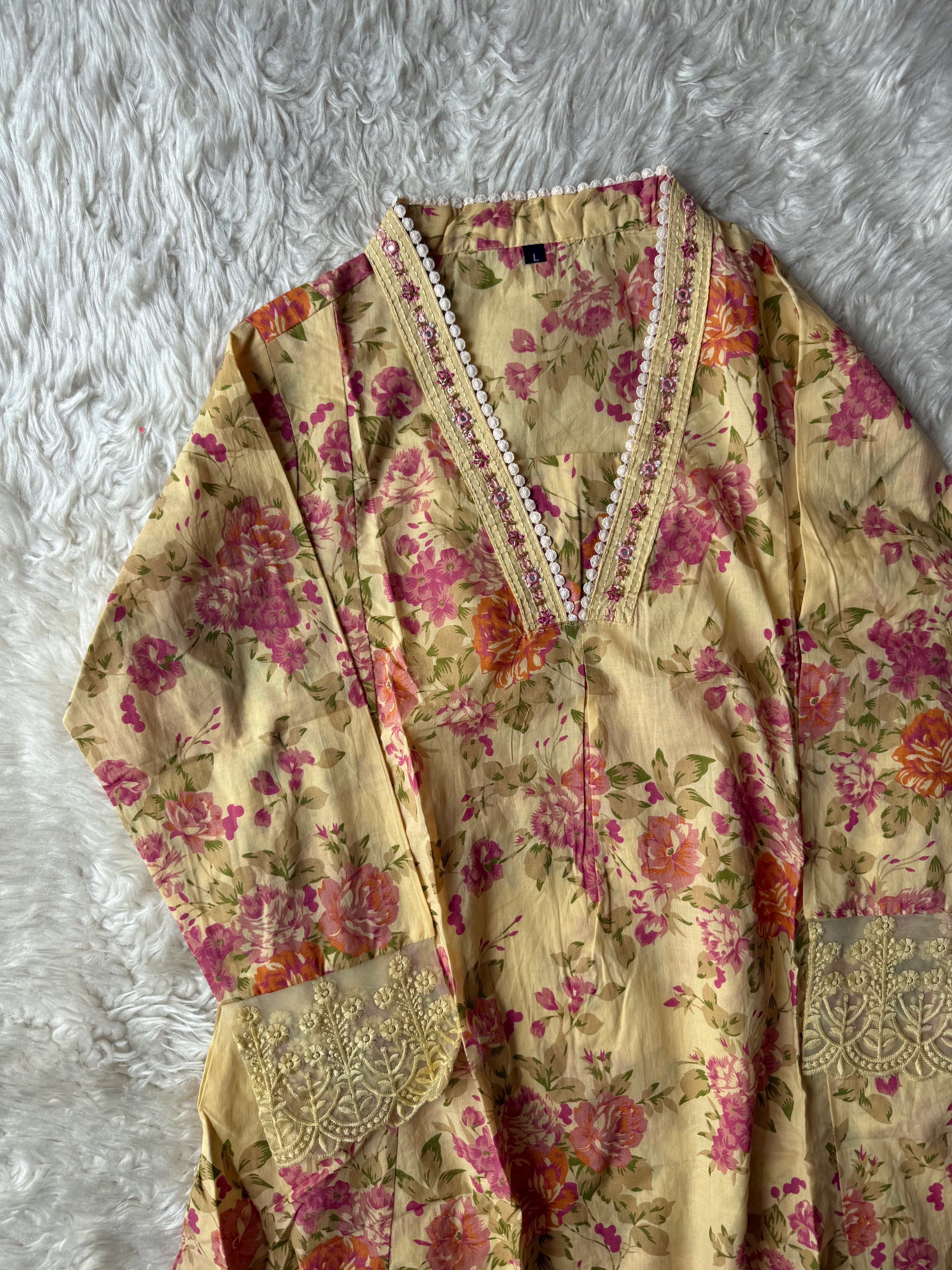 Budget Friendly Kurti Pant Dupatta Set