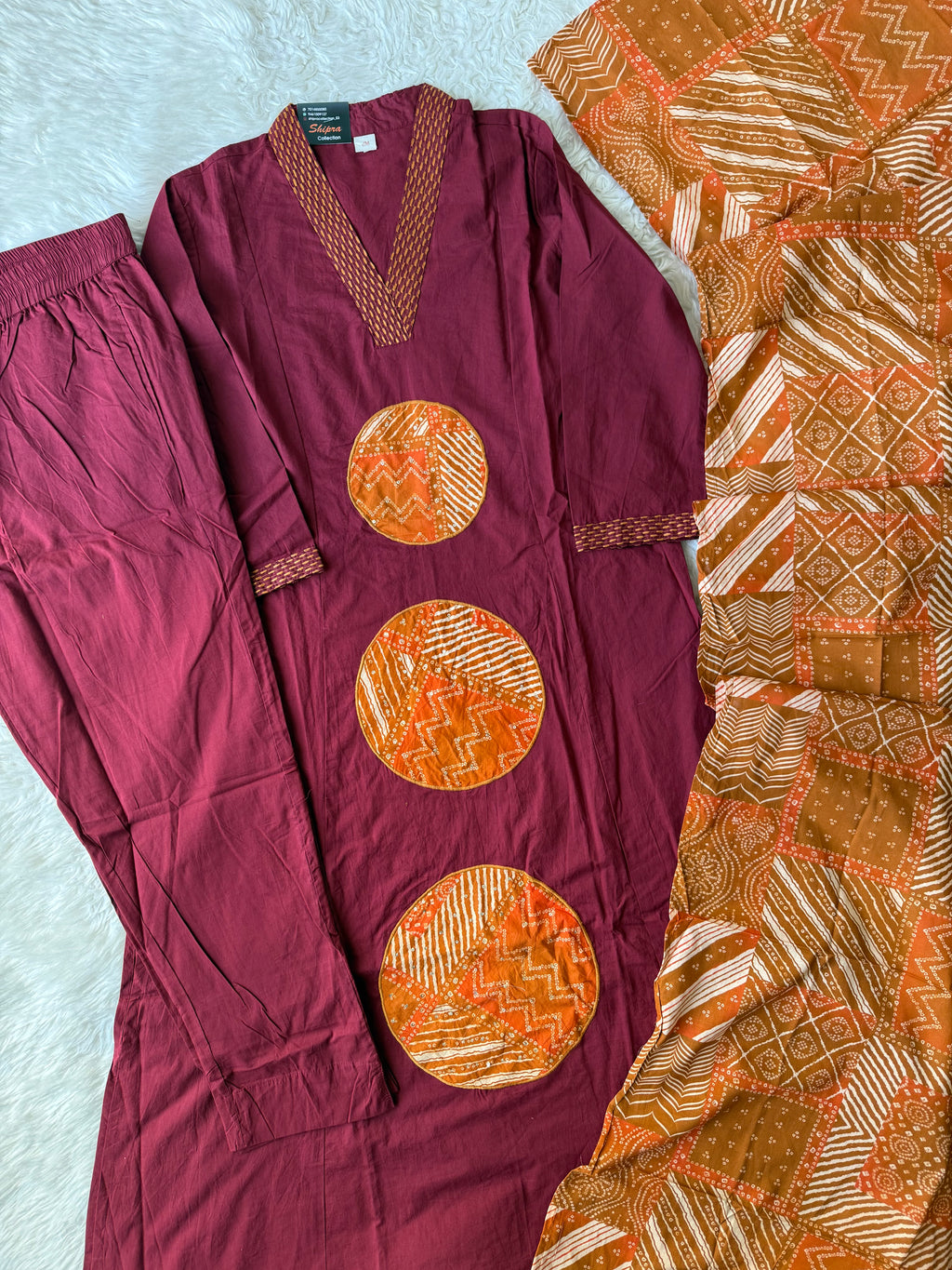 Premium Cotton Kurti Pant Dupatta Set