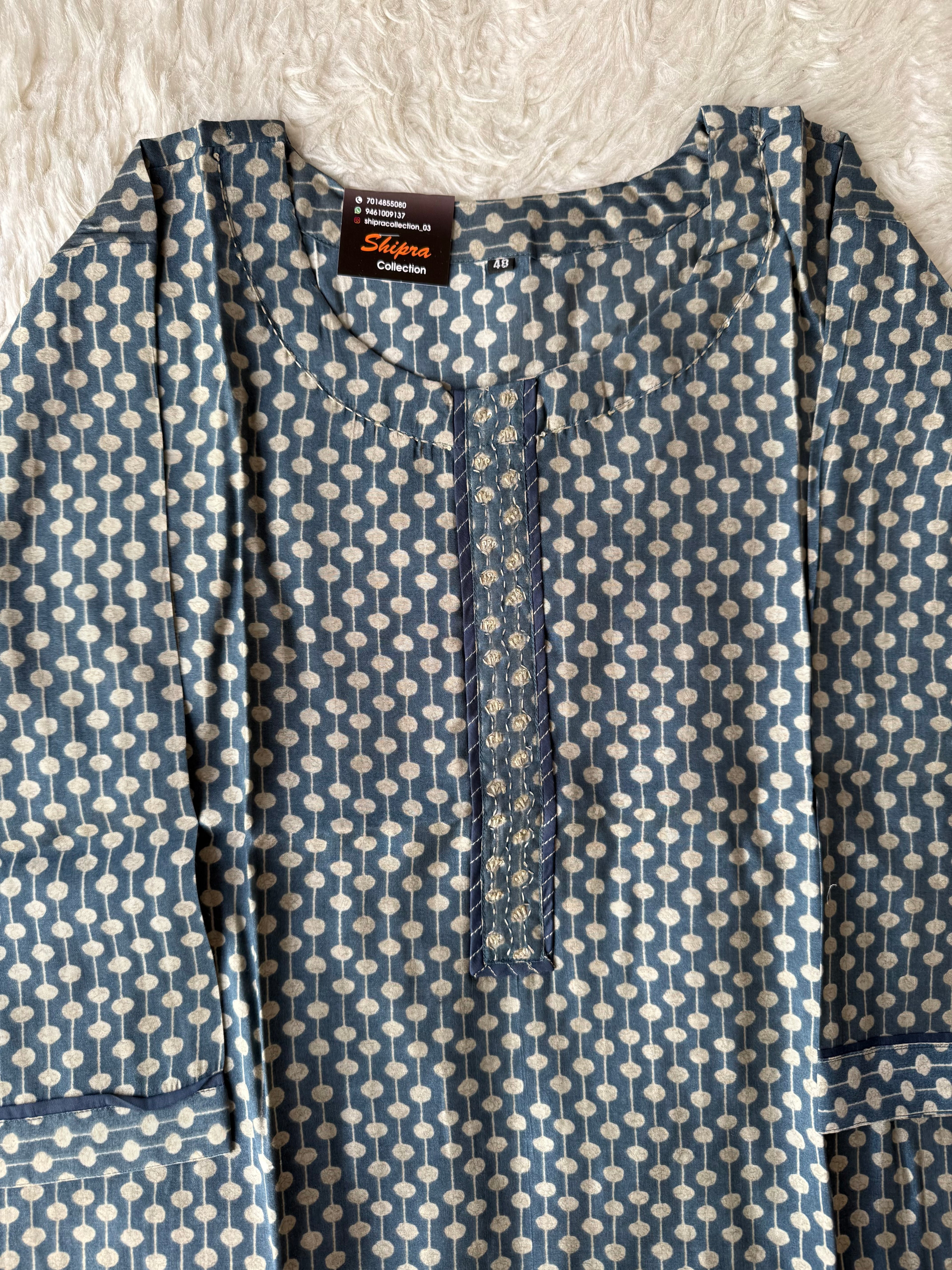 Pure Muslin Silk kurti