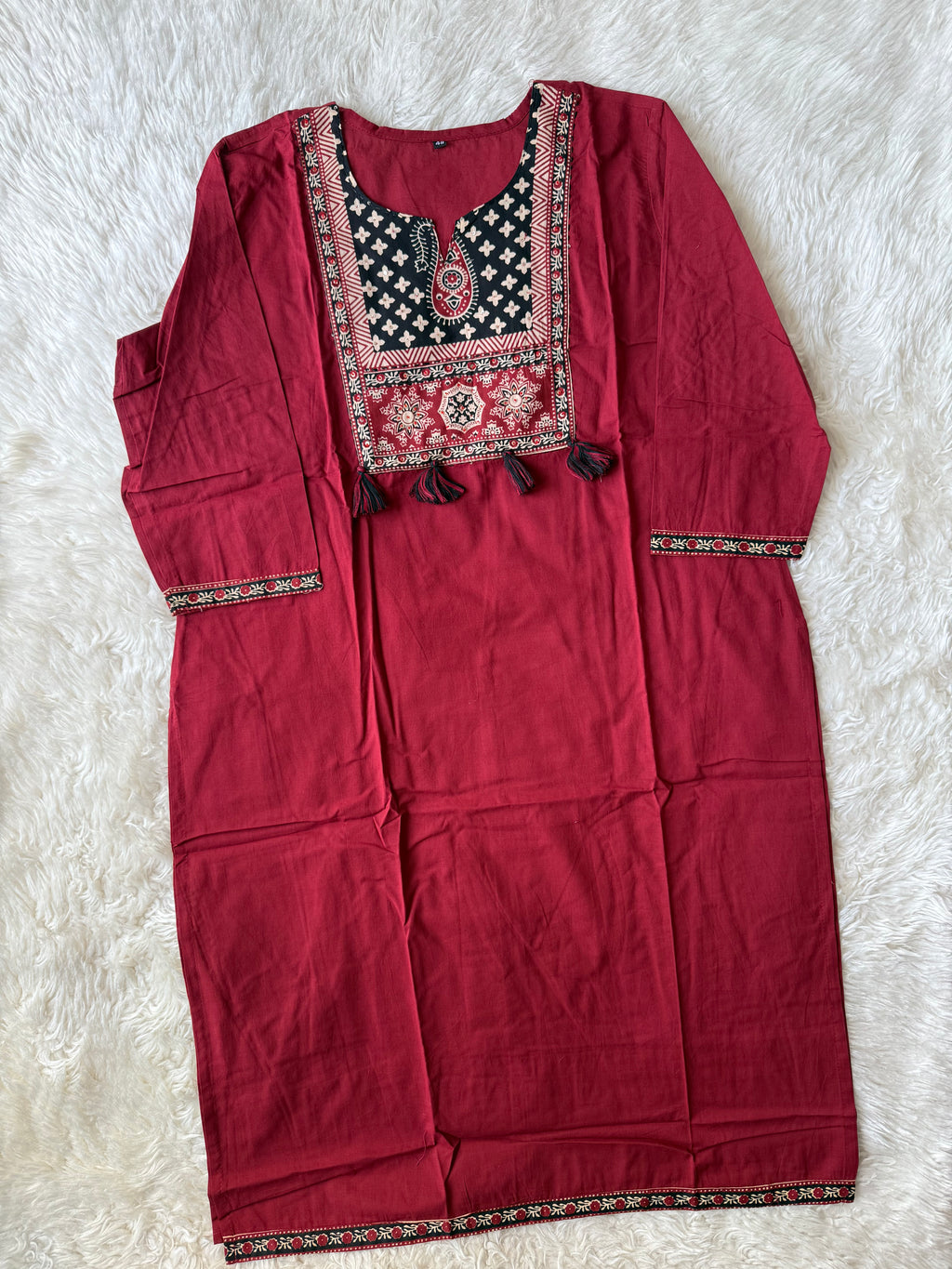 Pure Cotton Kurti Pant Dupatta Set