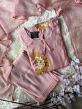 Mul Chanderi Kurti Pant Dupatta Set